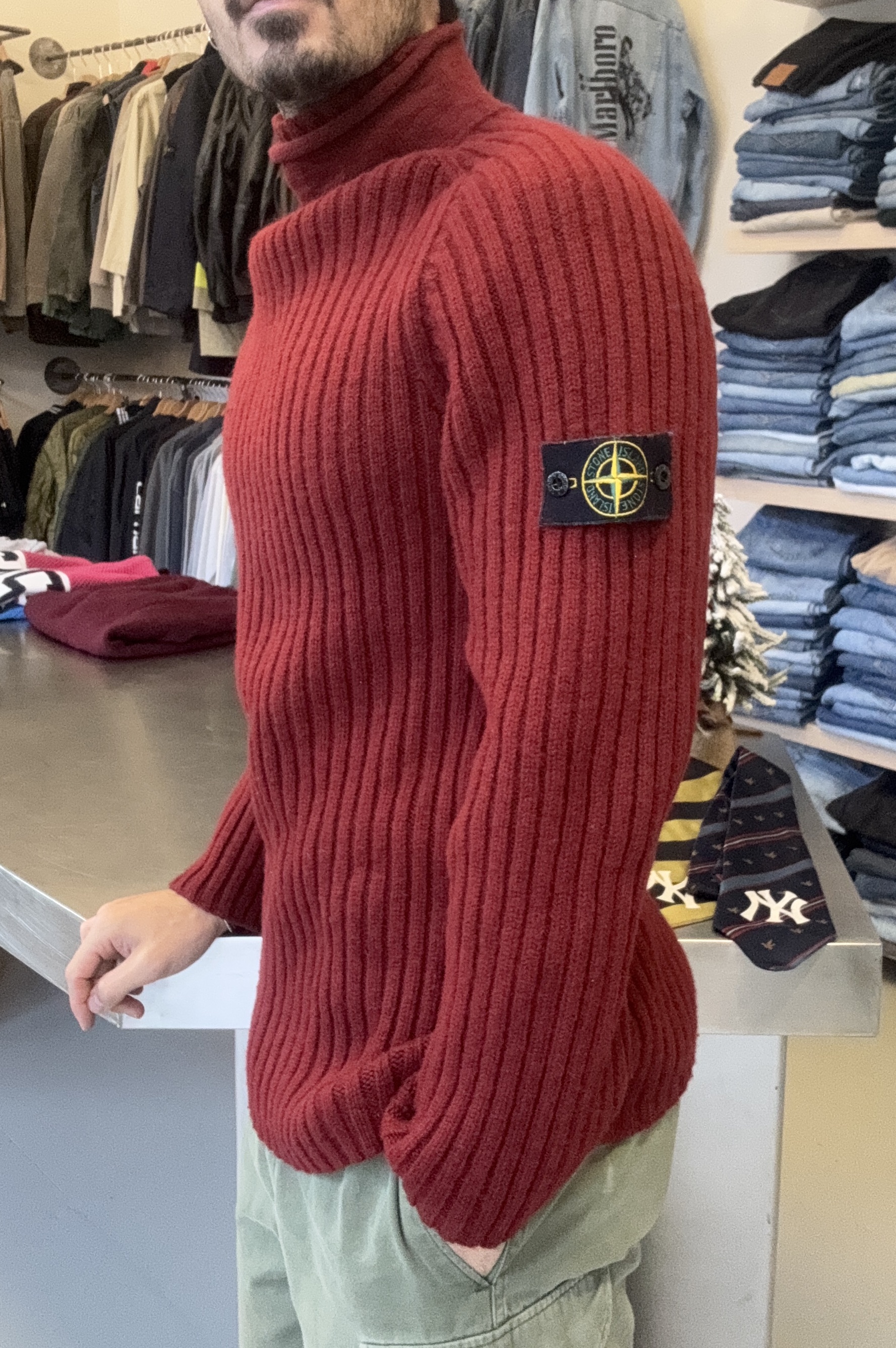 Stone Island maglione 100% lana taglia L