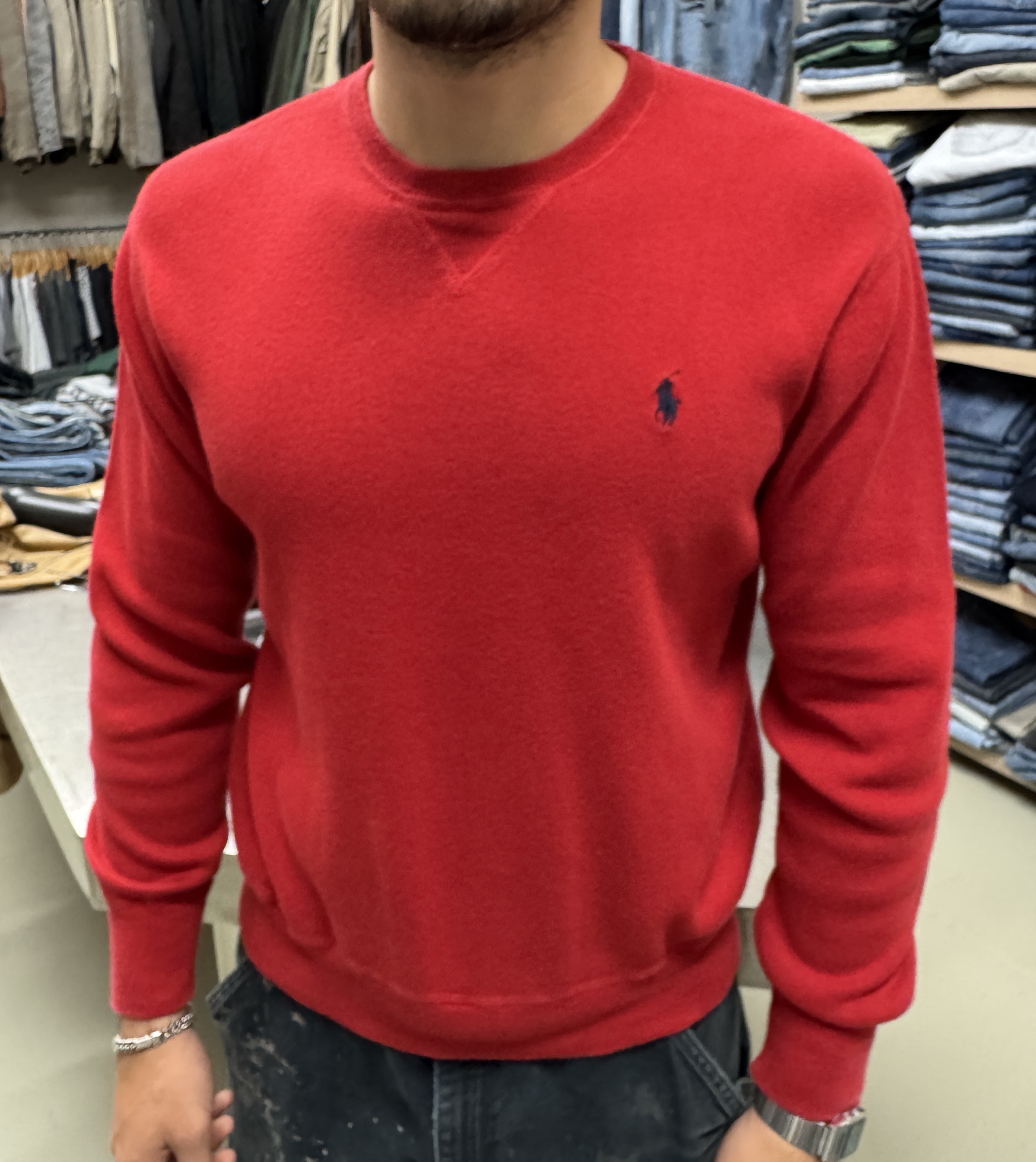 Red Crew Neck Sweater