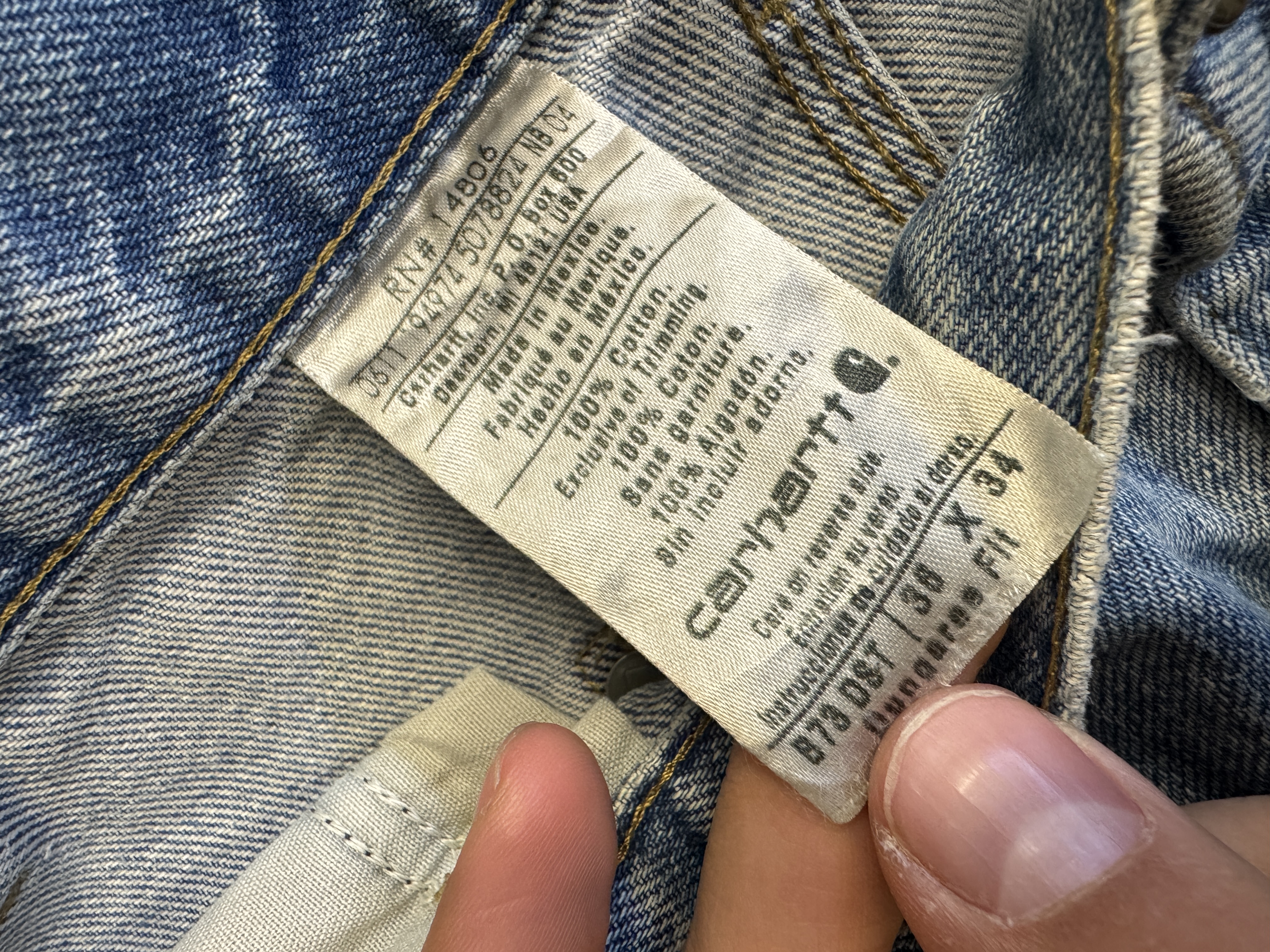 Carhartt double knee taglia 38 US