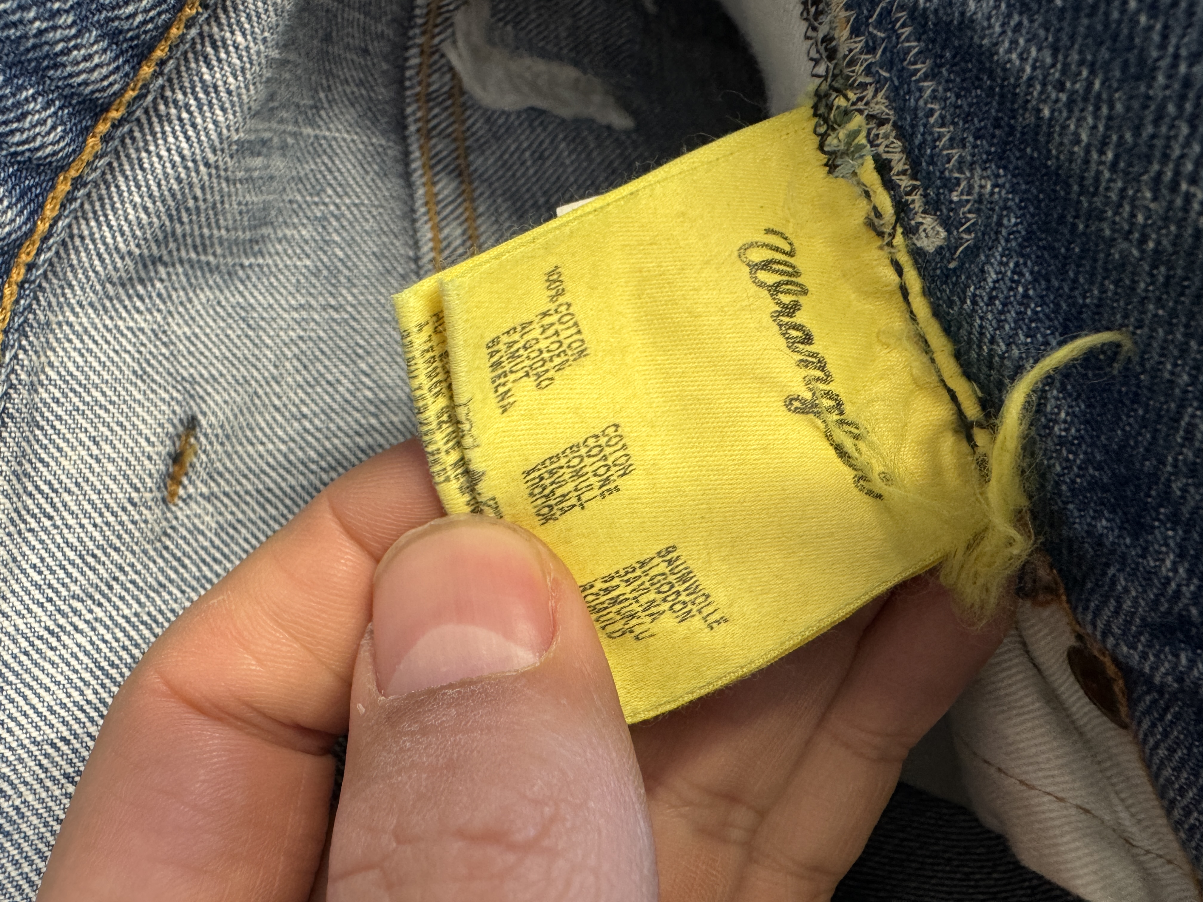 Wrangler vintage flare denim jacket taglia 32US