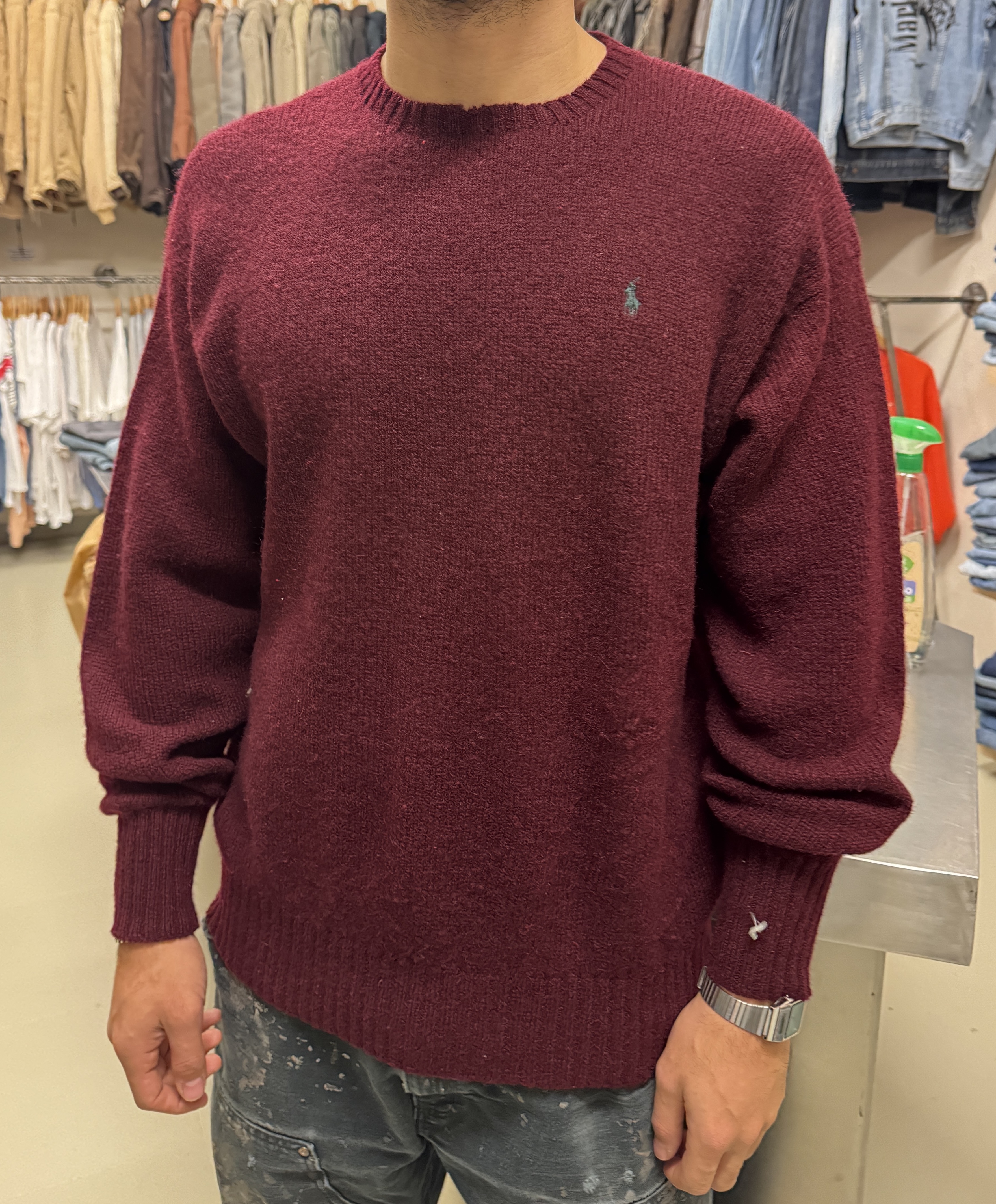 Maglione Polo Ralph Lauren bordeaux taglia XL