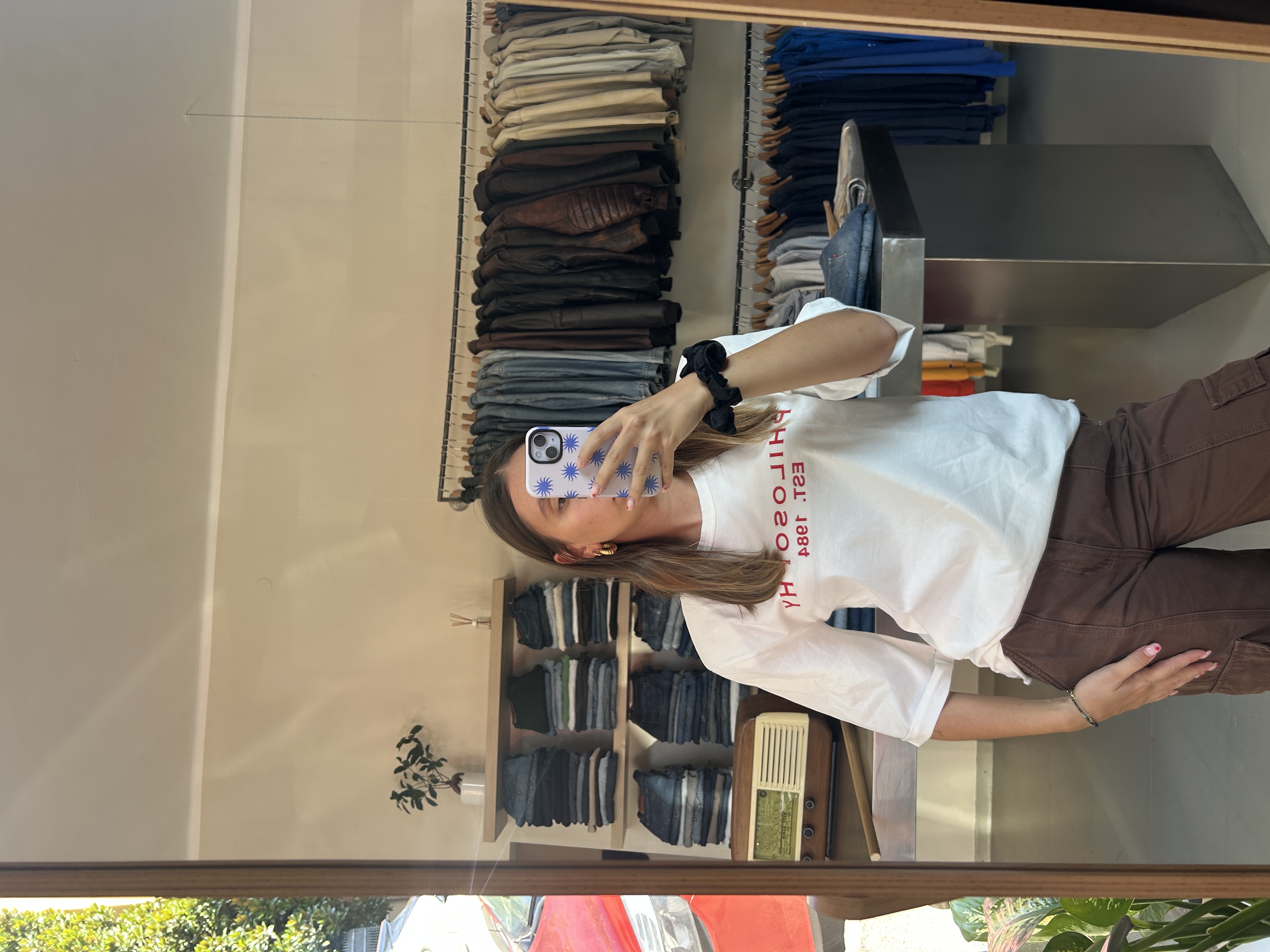 White Graphic T-shirt Philosophy taglia S