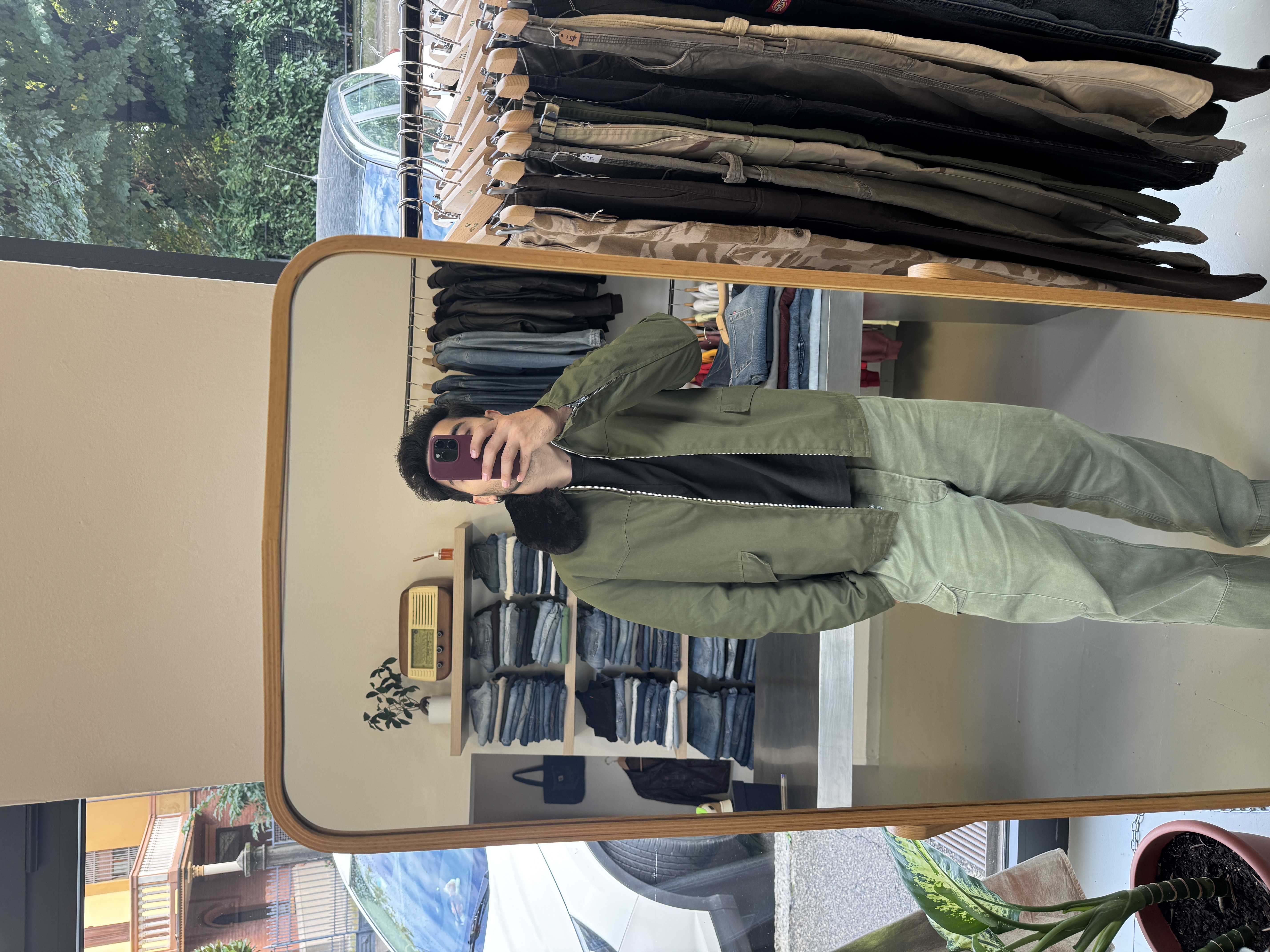 Olive Green Men's Jacket taglia L