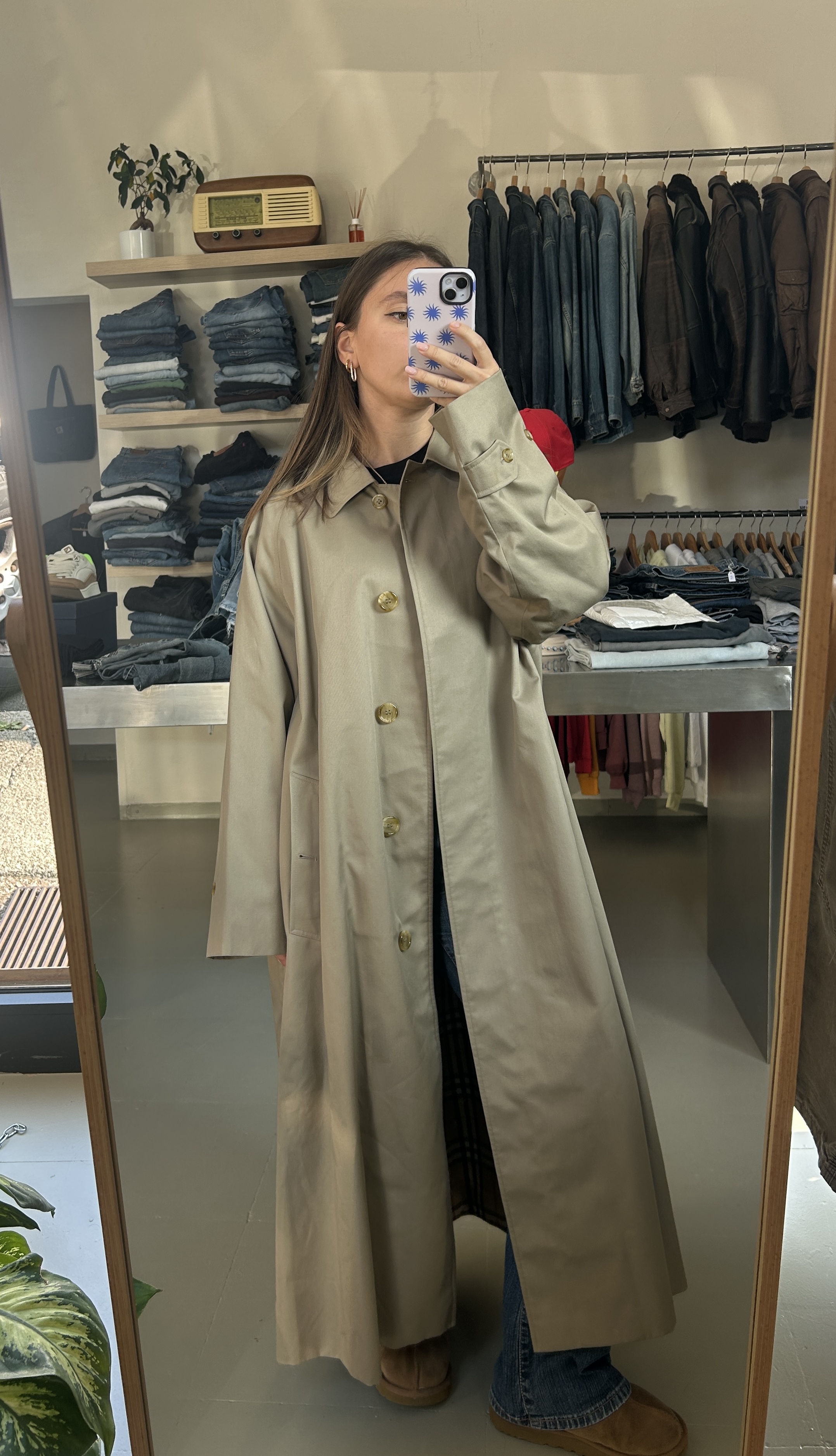 Burberry Beige Trench Coat Taglia L