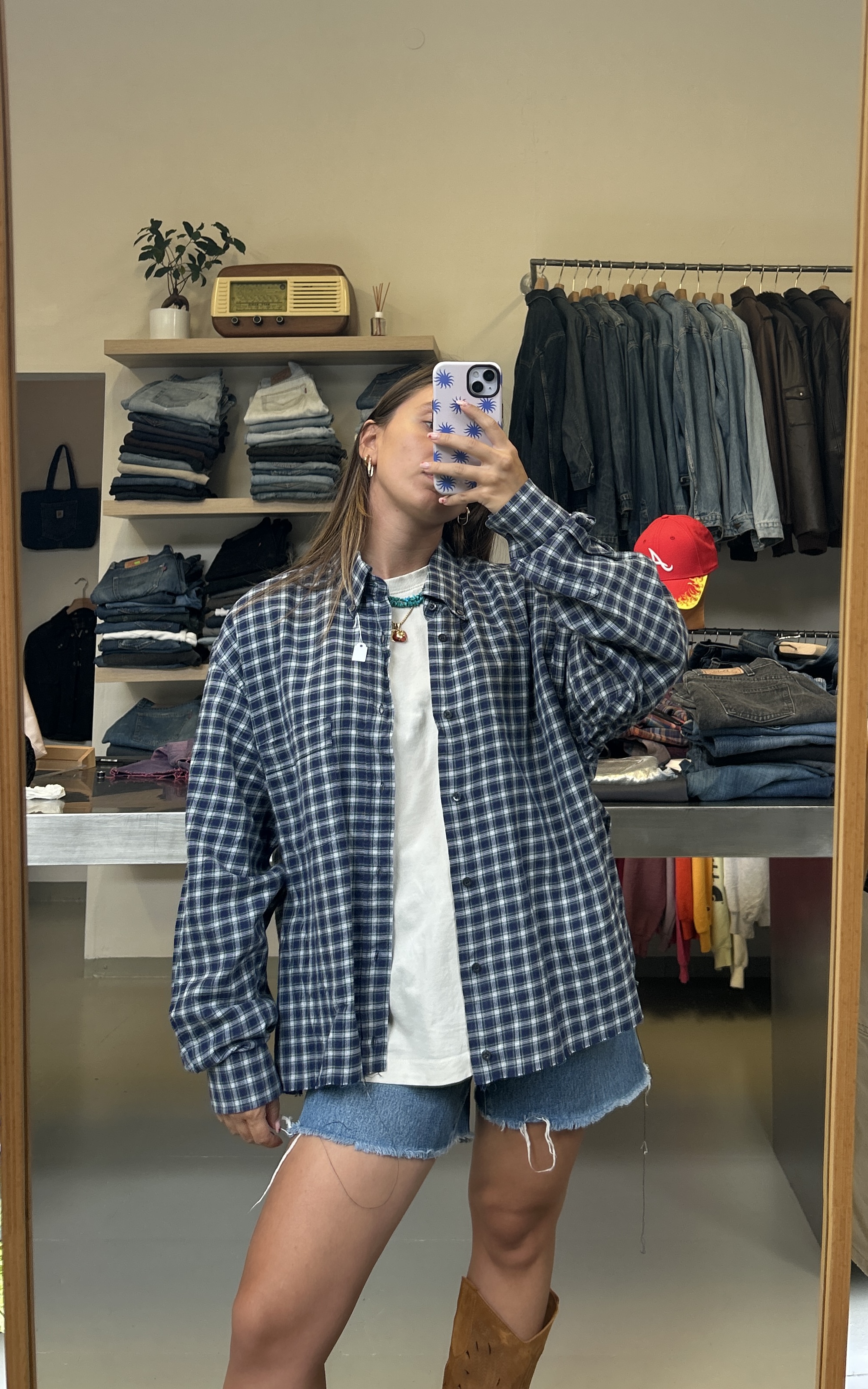 Oversized Checkered Shirt Taglia L/XL