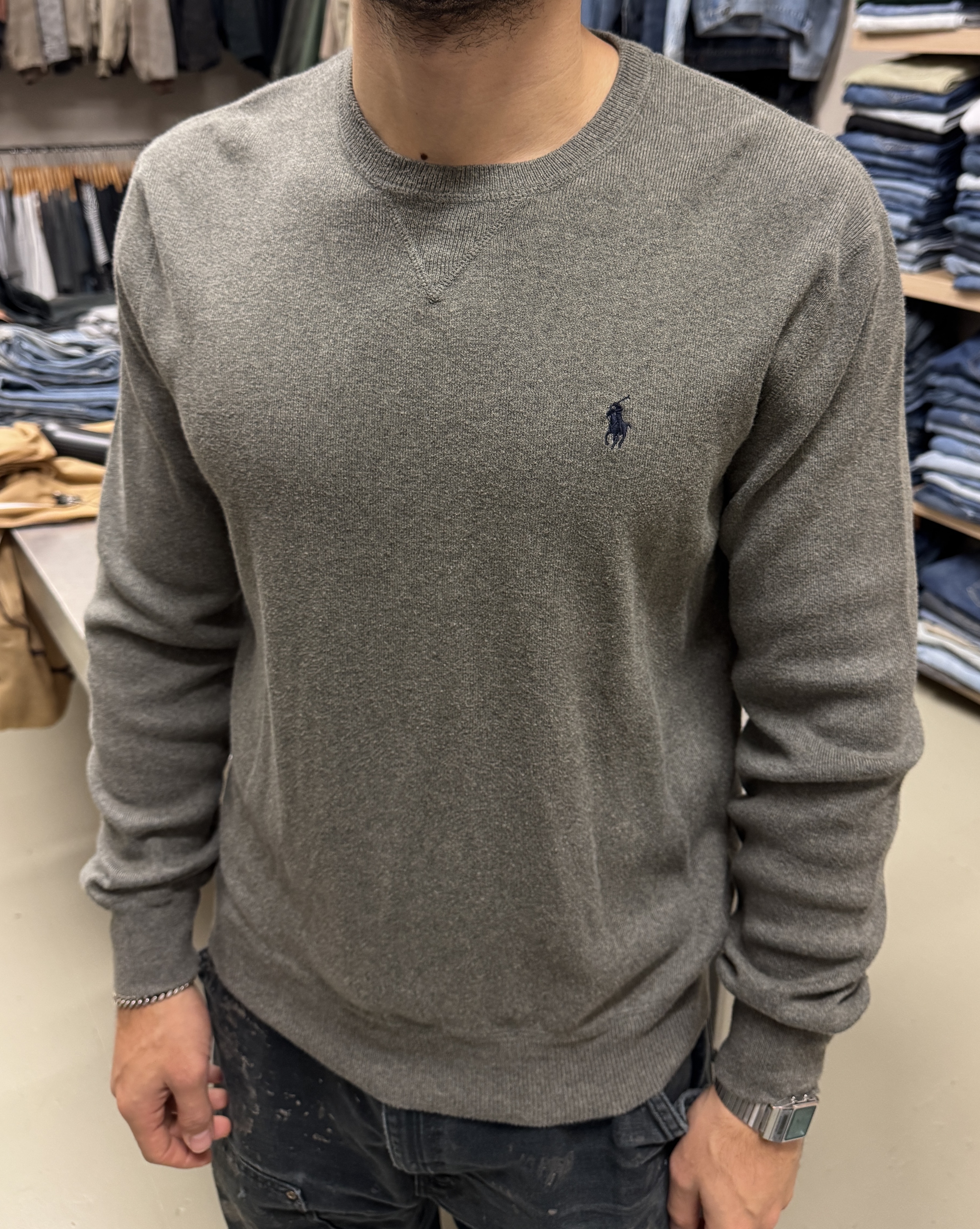 Felpa grigia Ralph Lauren taglia L