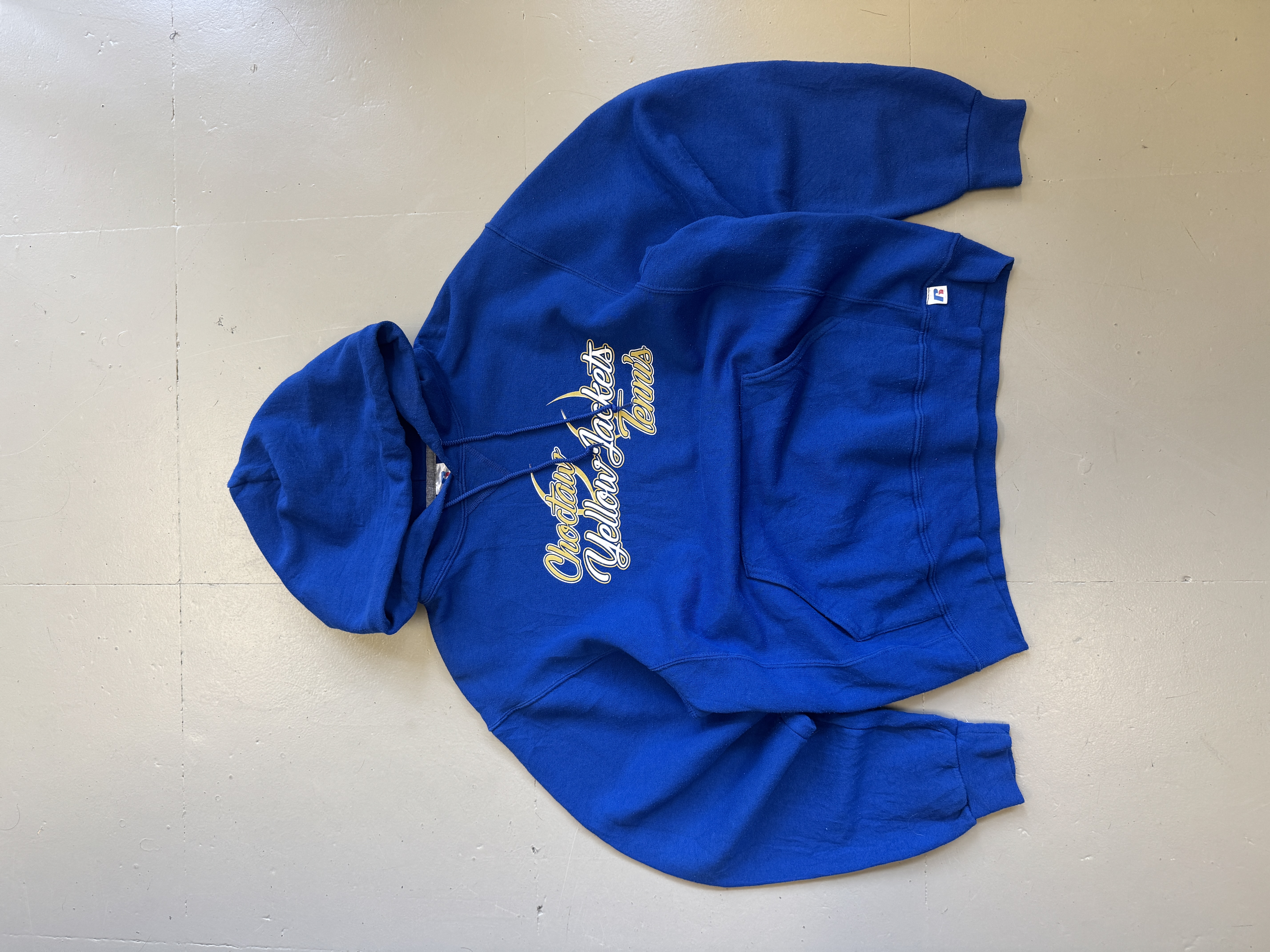 Russell Blue Hoodie taglia M