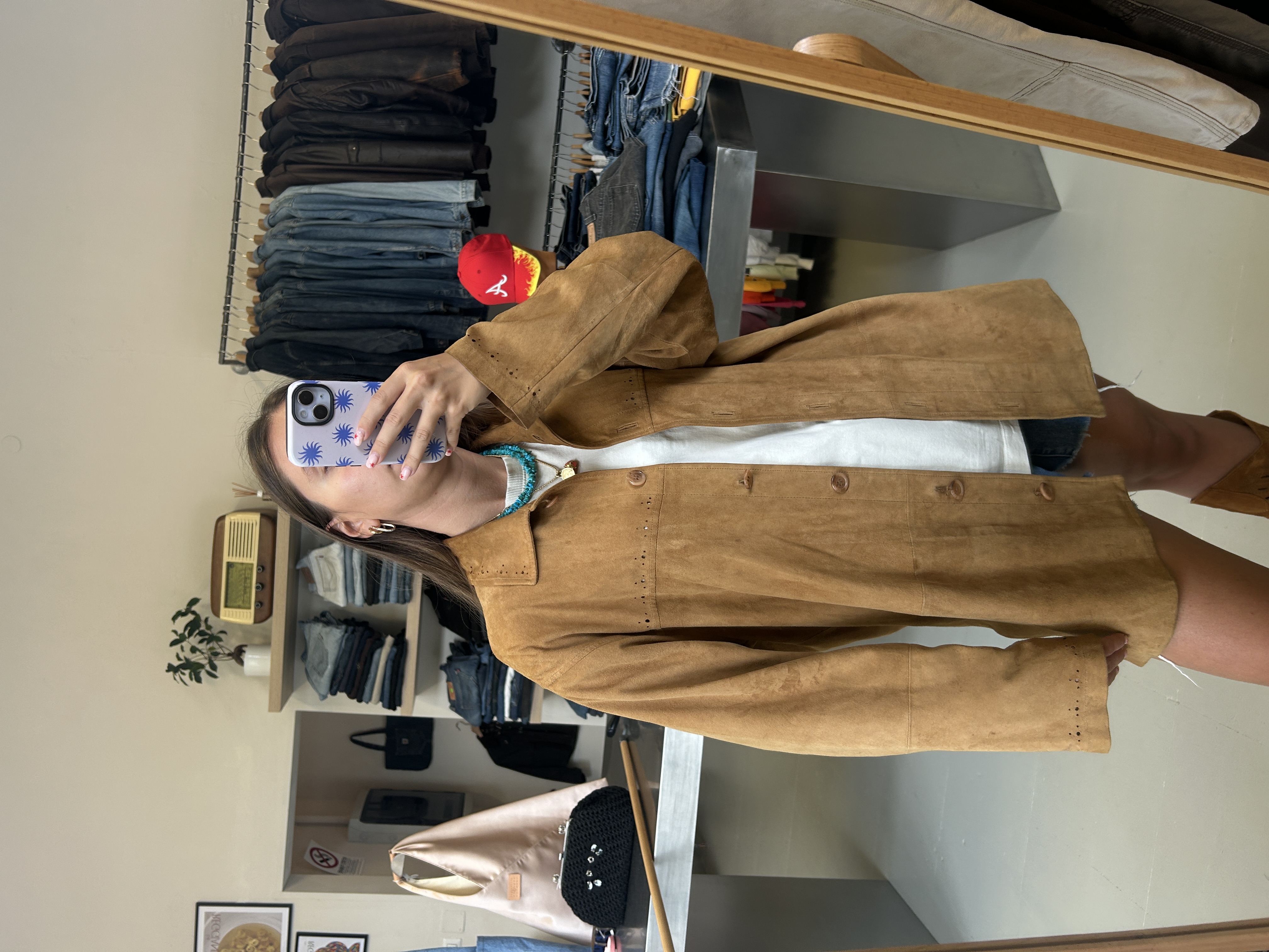 Brown Suede Overshirt Taglia 42/44