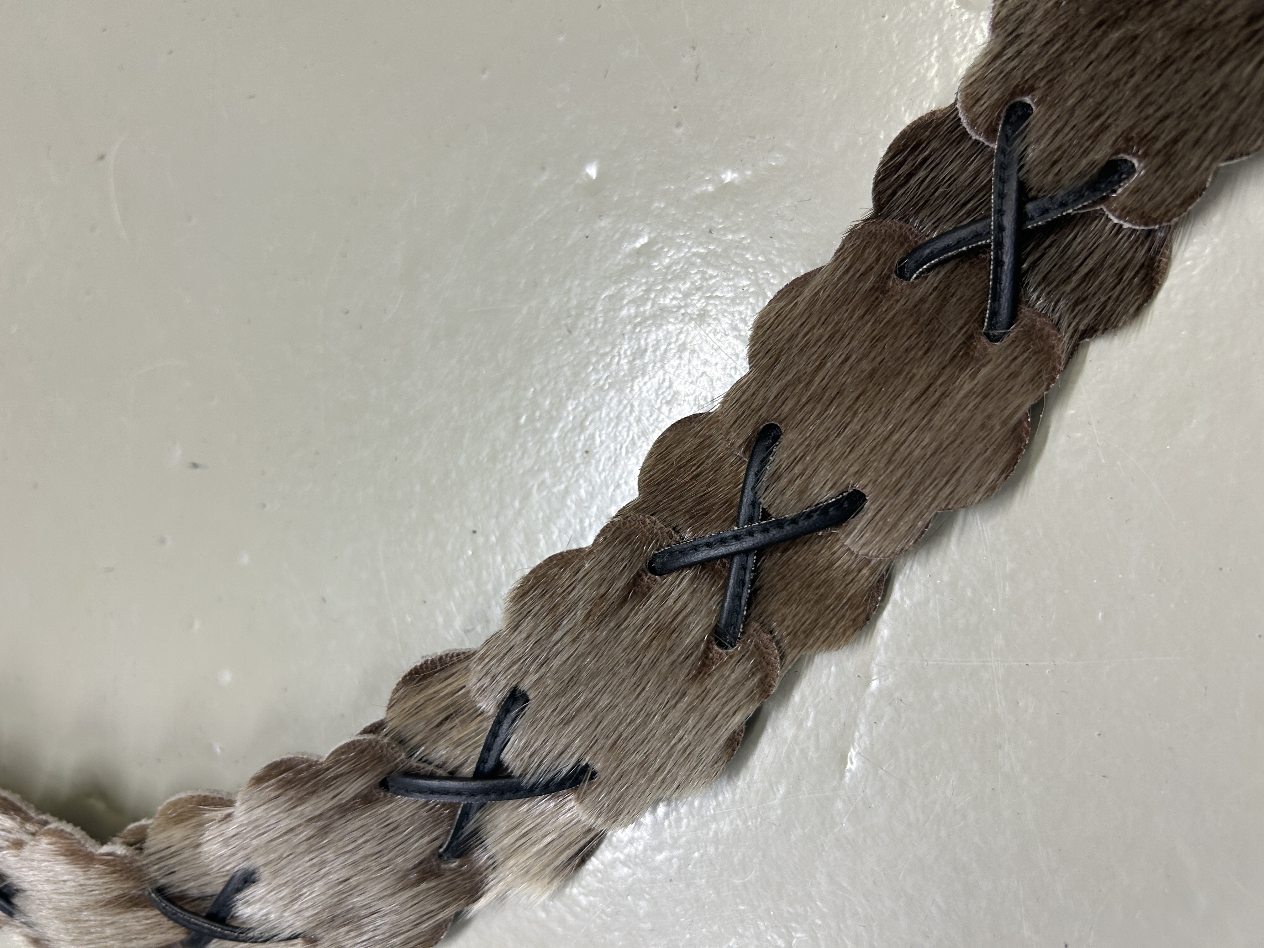 Handcrafted Fur belt 