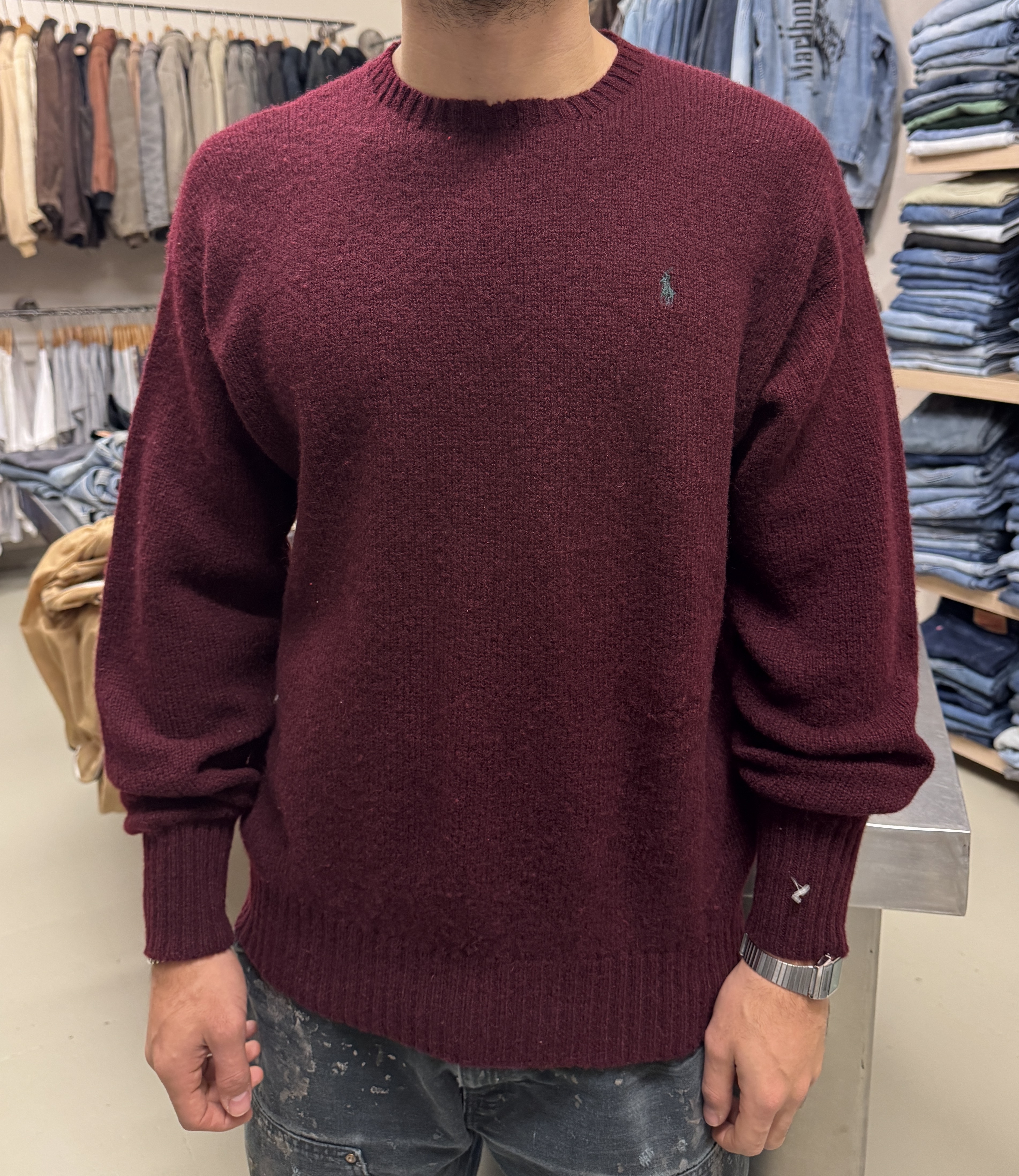 Maglione Polo Ralph Lauren bordeaux taglia XL