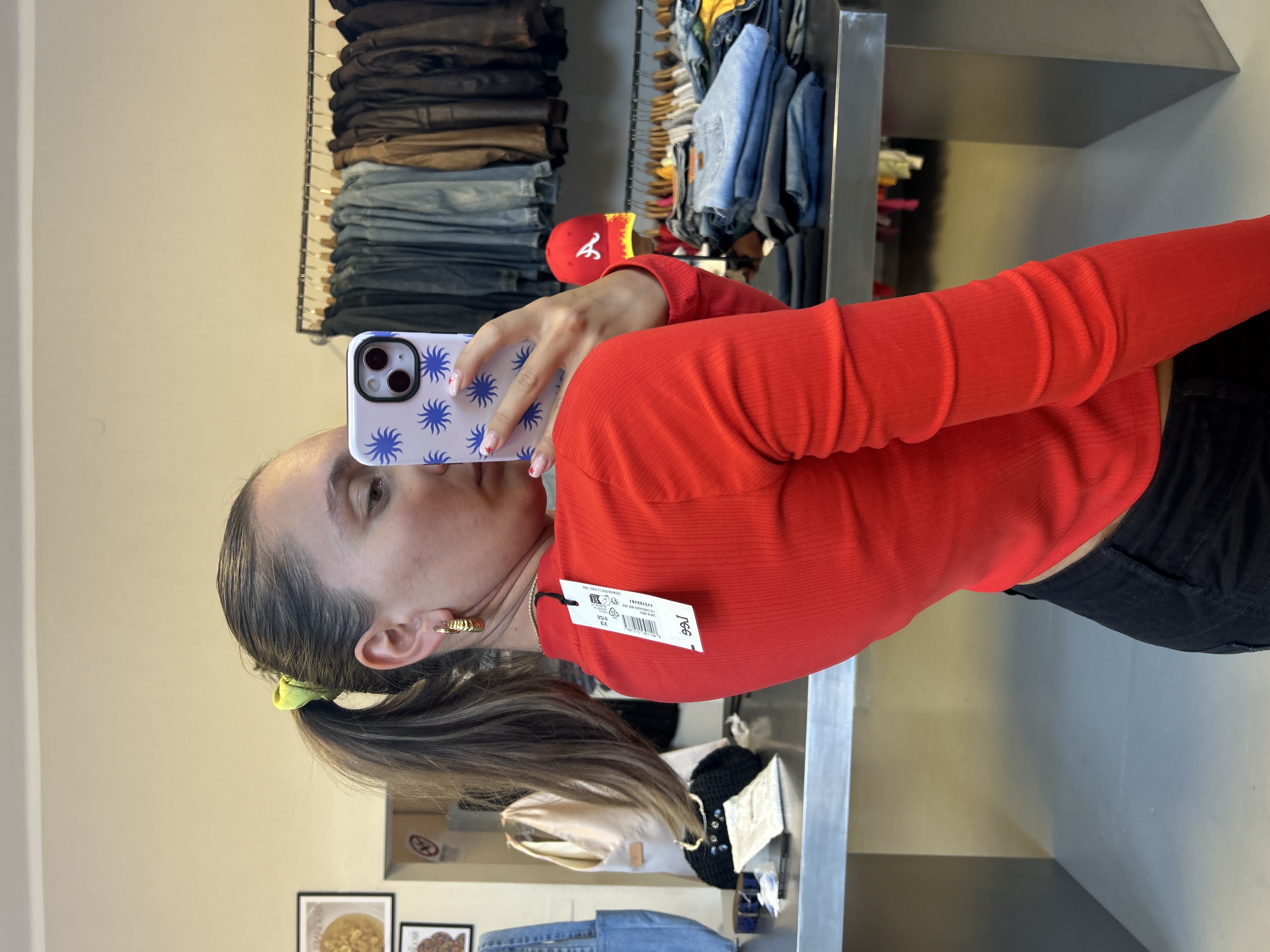 Lee Red Long-Sleeve Top 