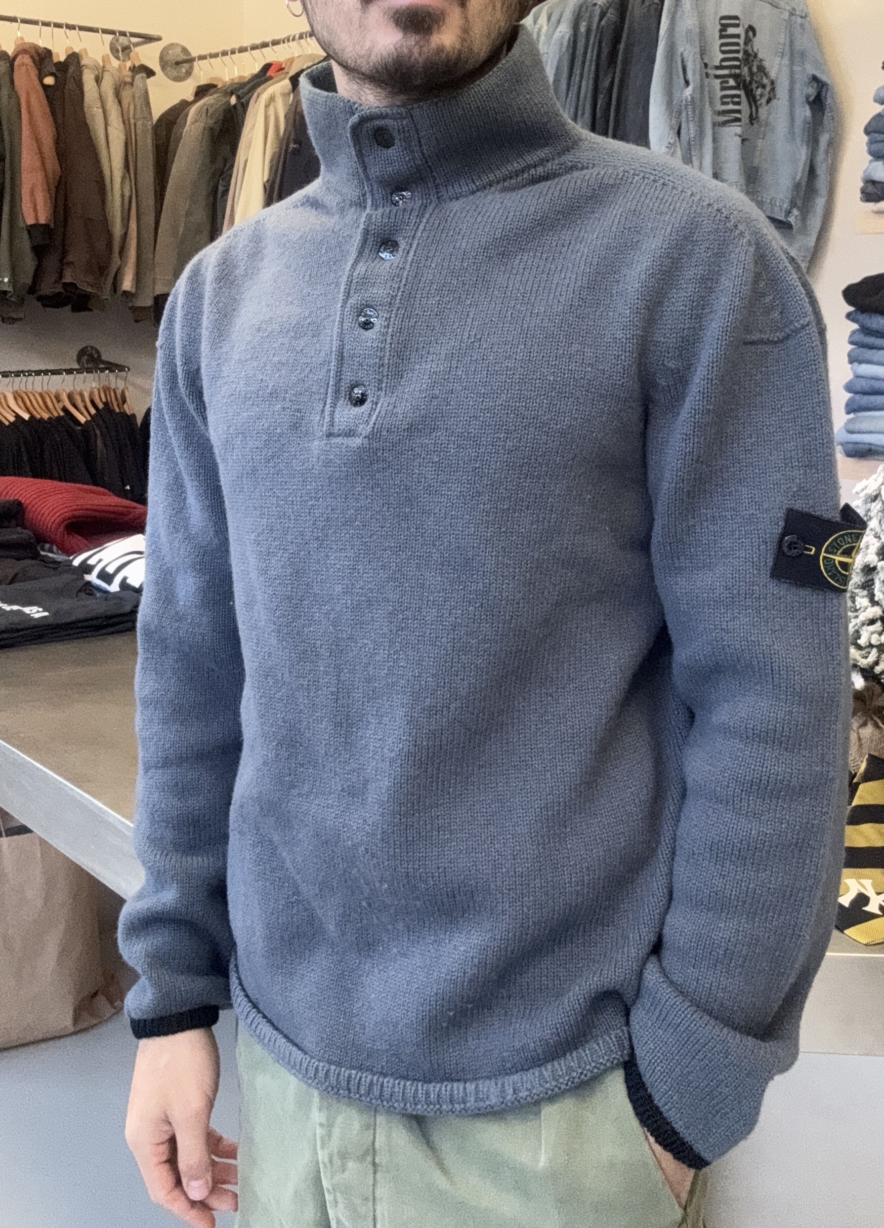 Stone Island maglione 100% lana taglia L