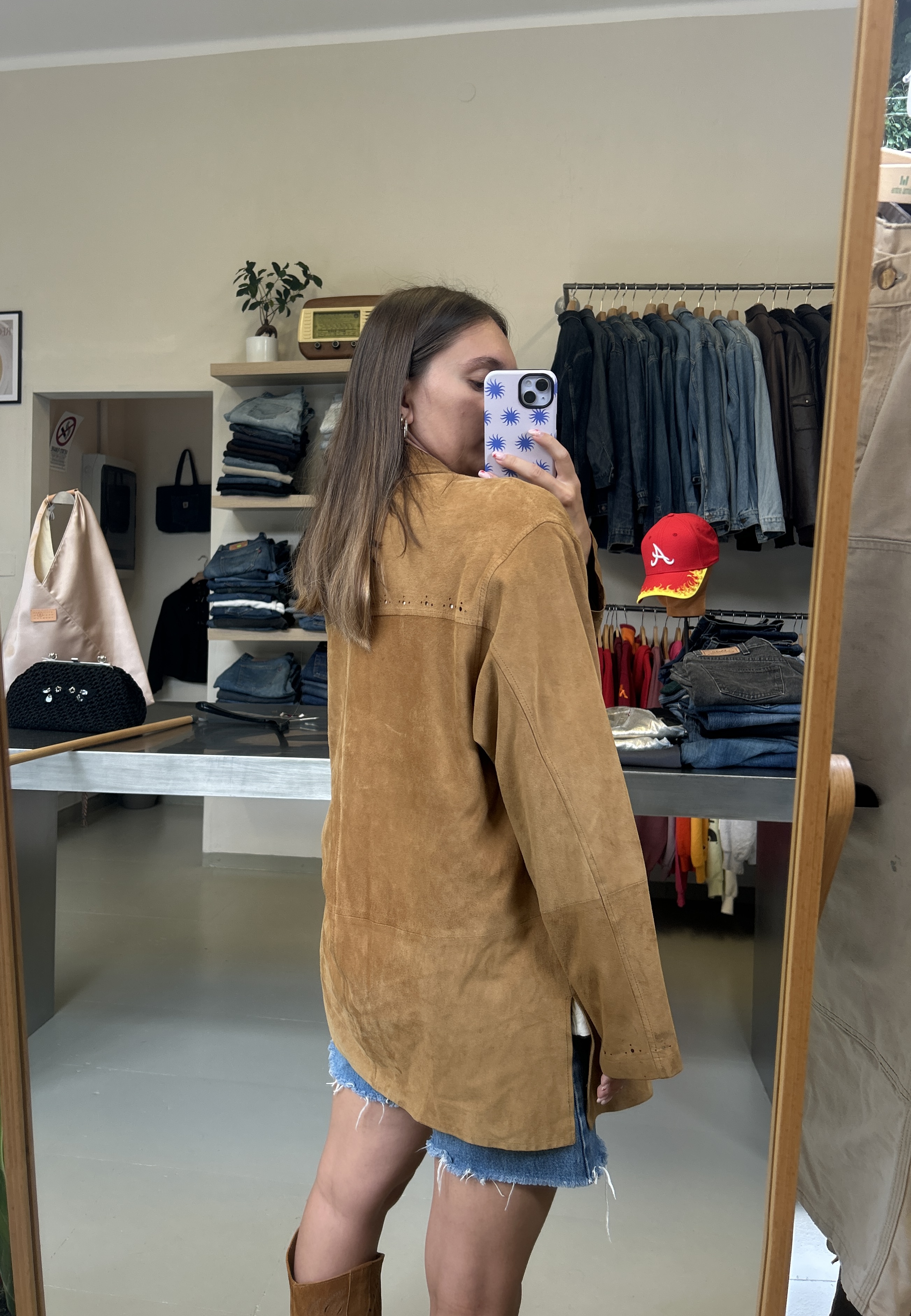 Brown Suede Overshirt Taglia 42/44
