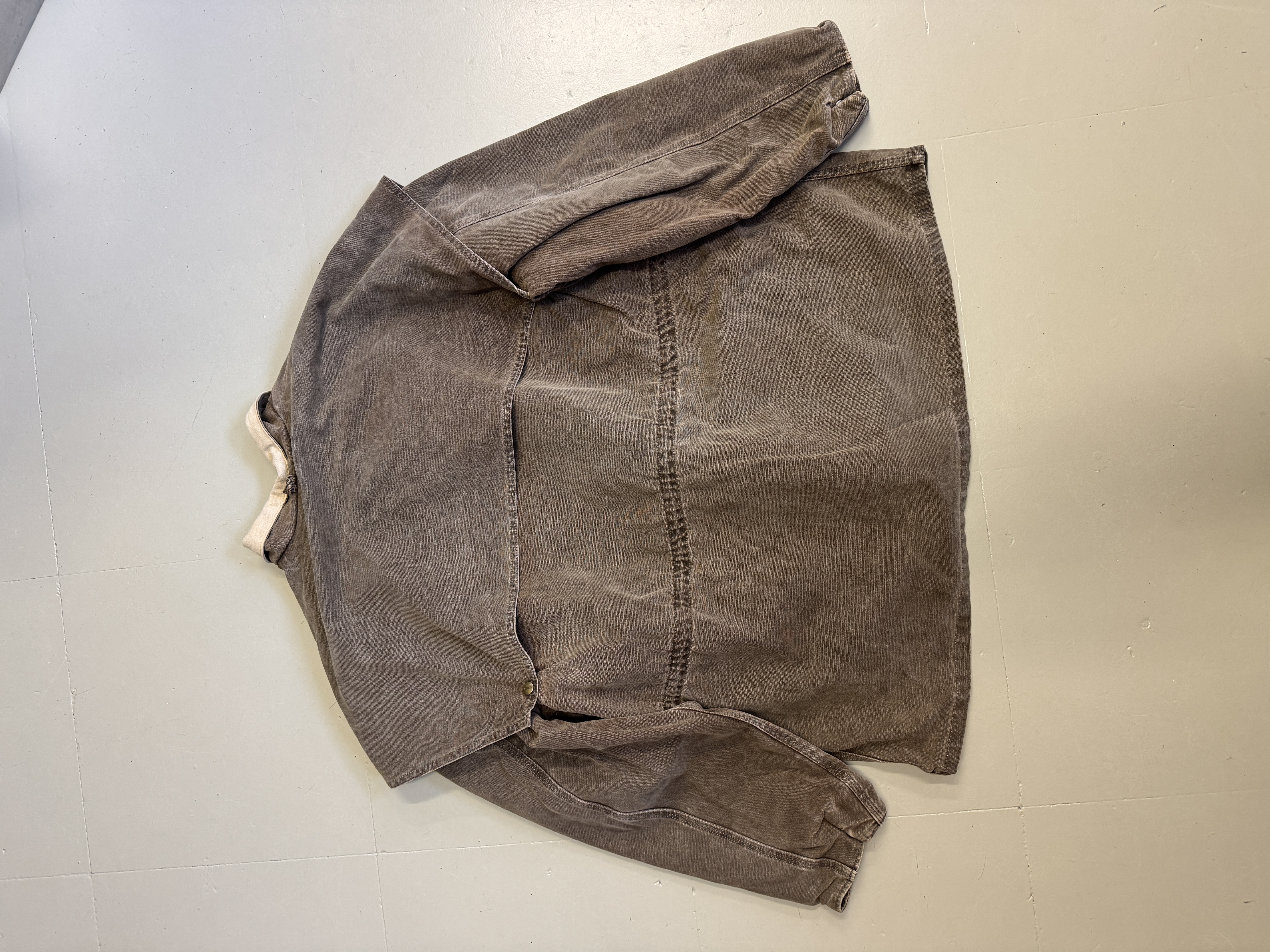 Vintage Carhartt CW082 Duster Chore Cape Coat Brown Size XXL