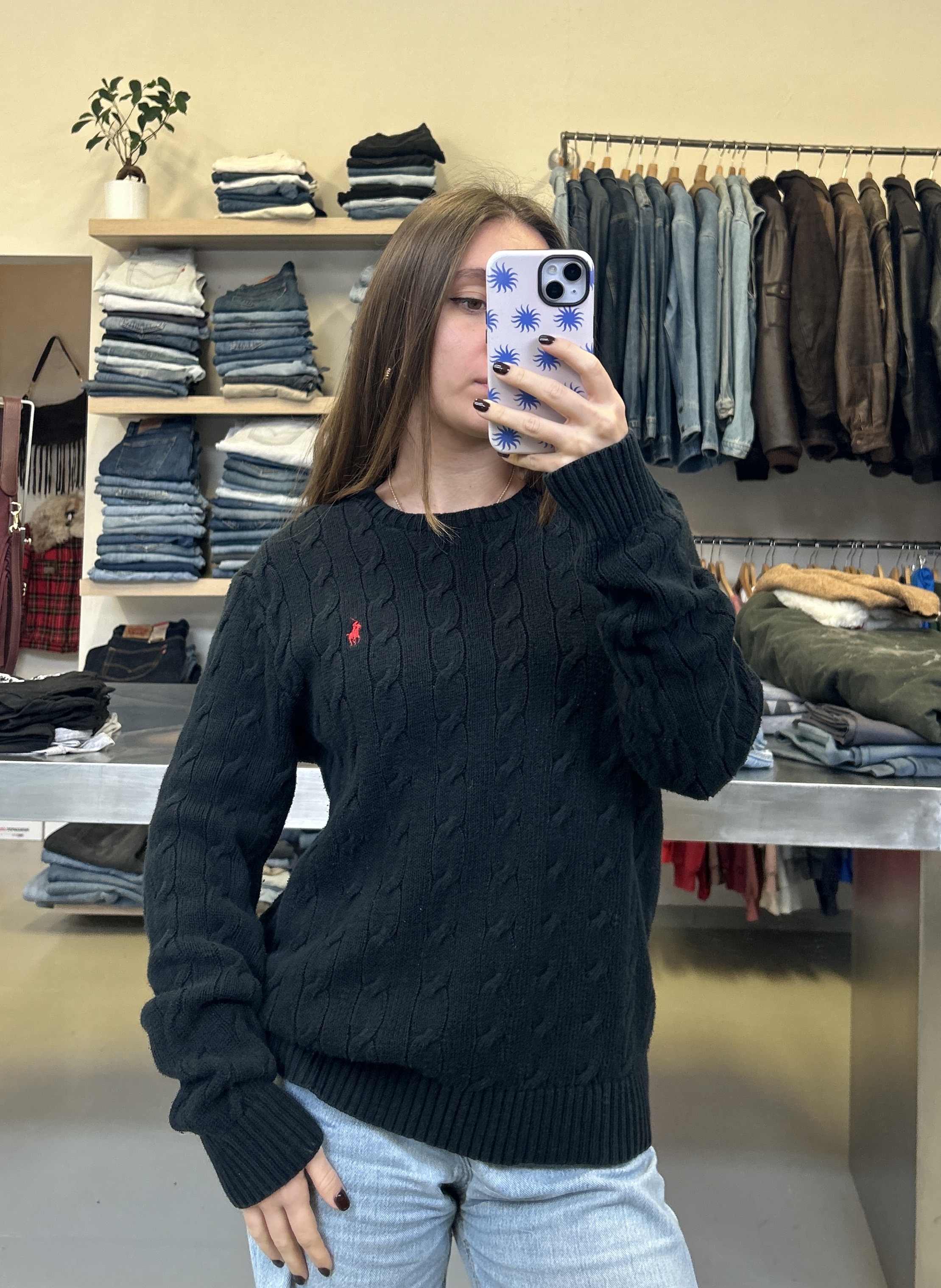 Maglione Polo Ralph Lauren nero taglia S