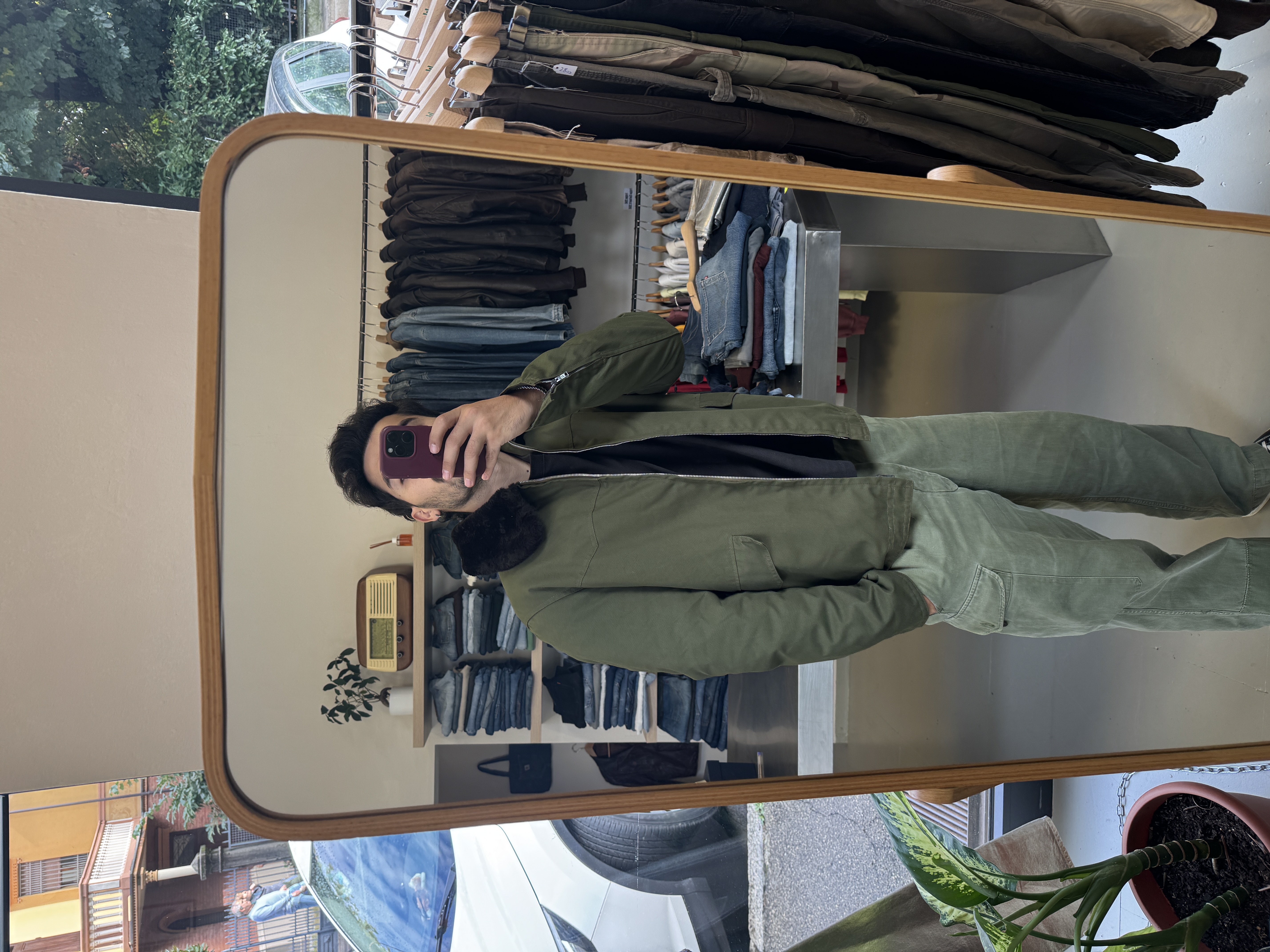 Olive Green Men's Jacket taglia L