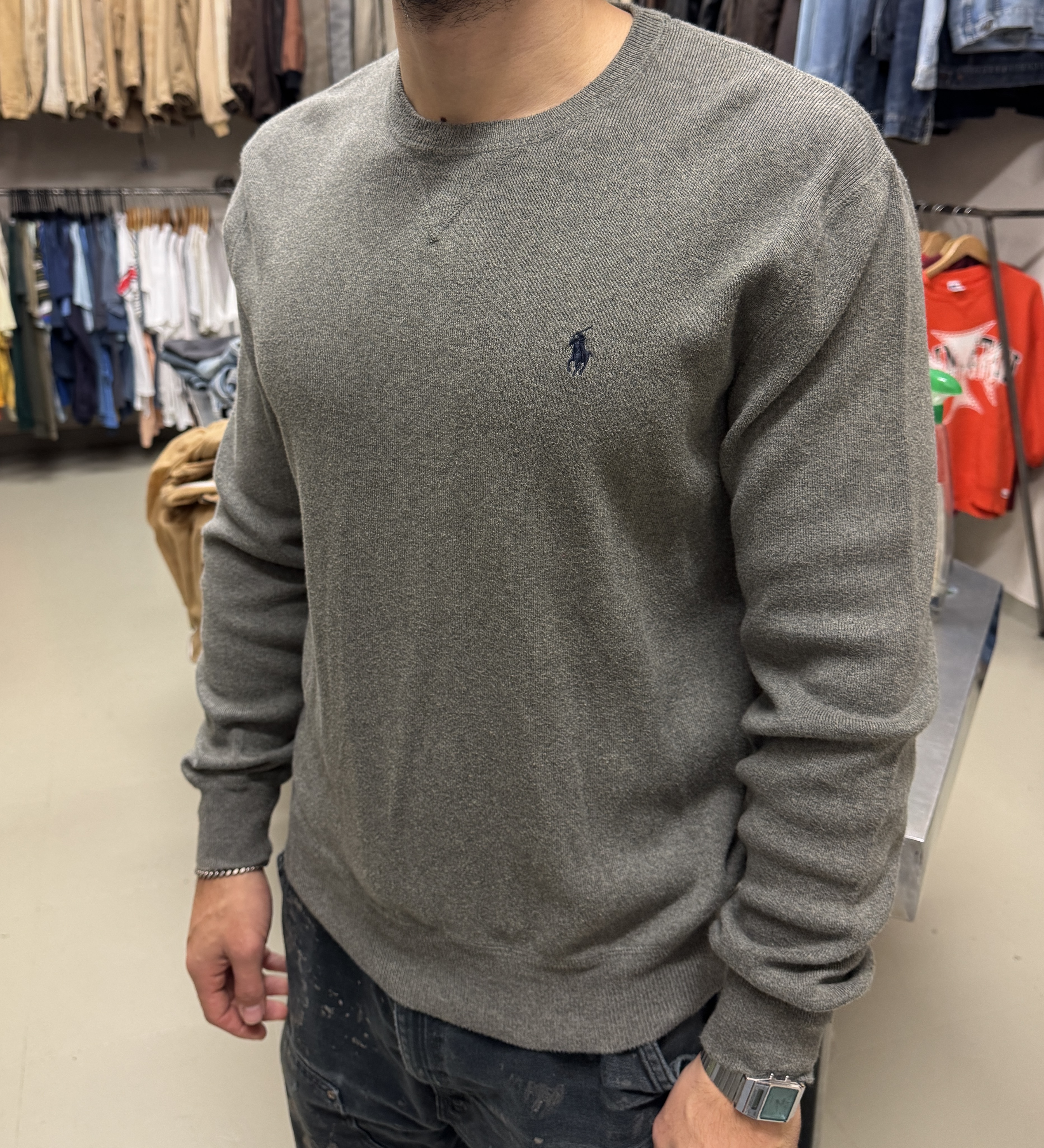 Felpa grigia Ralph Lauren taglia L