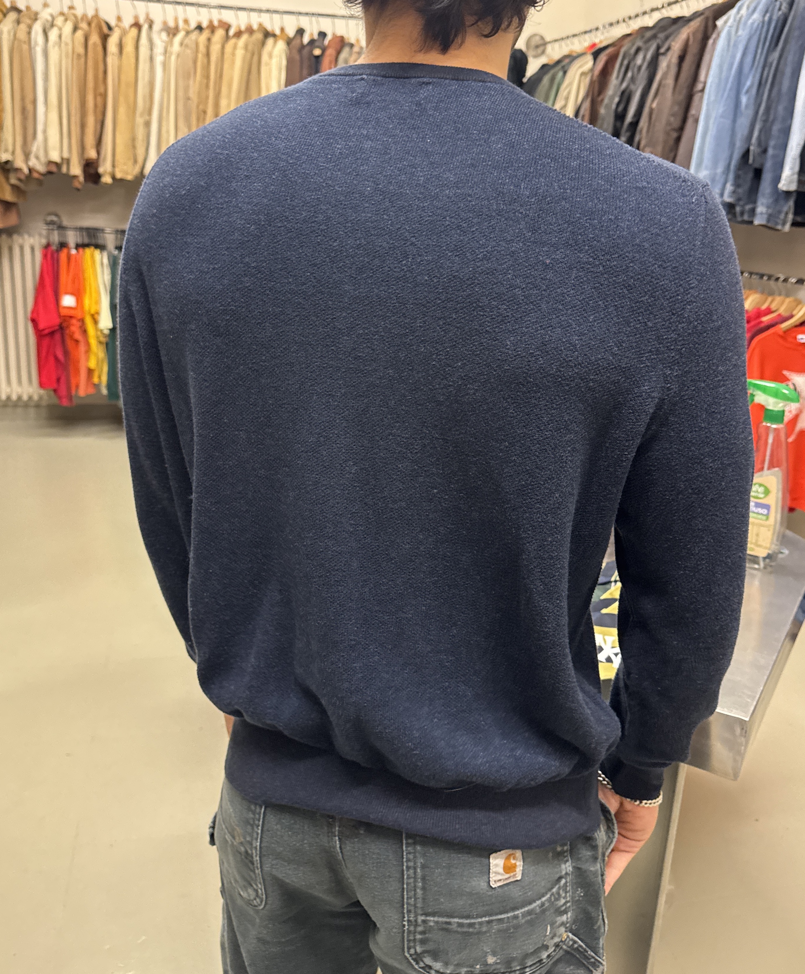 Maglione uomo blu navy taglia XL
