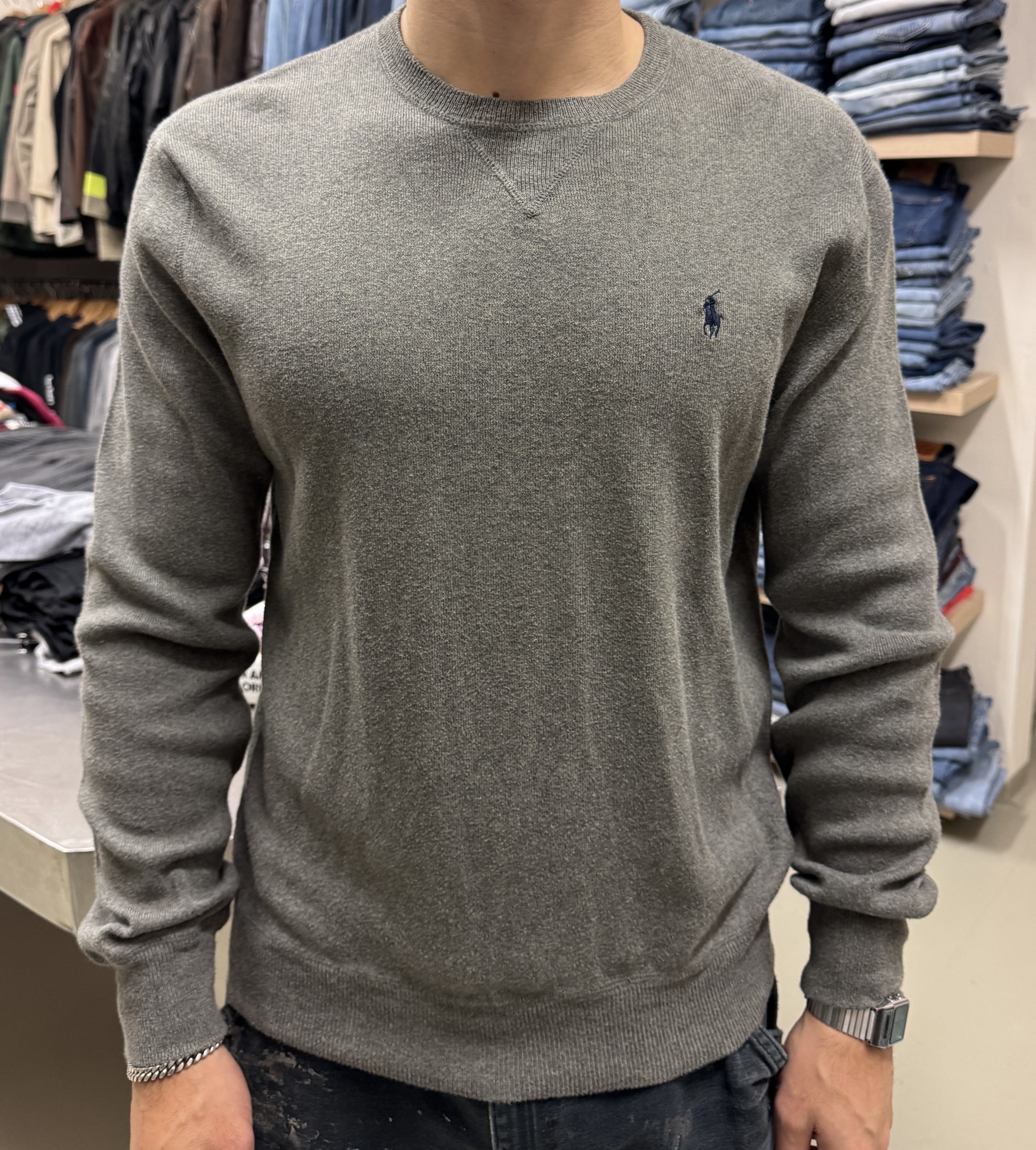 Felpa grigia Ralph Lauren taglia L