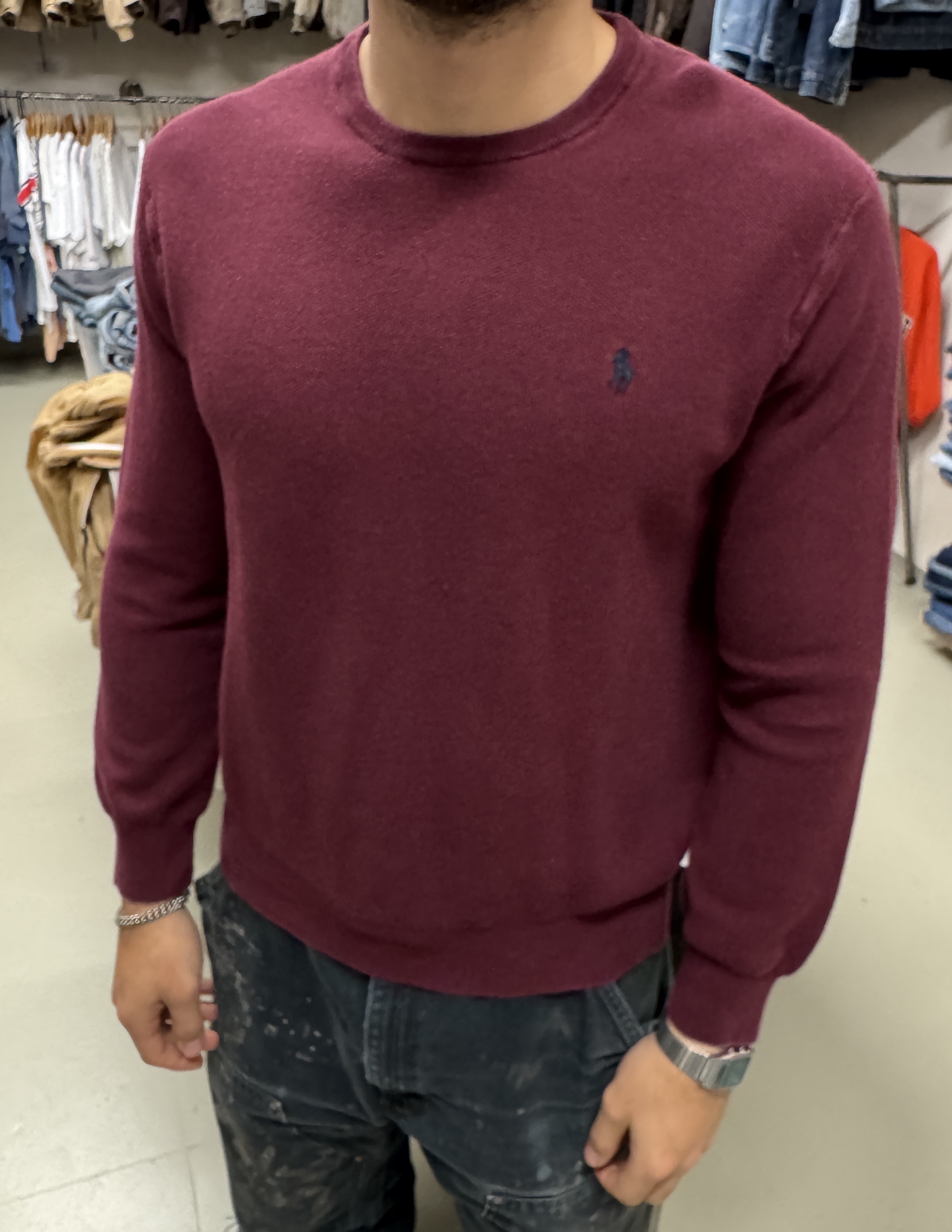 Maglione Polo Ralph Lauren burgundy taglia XL