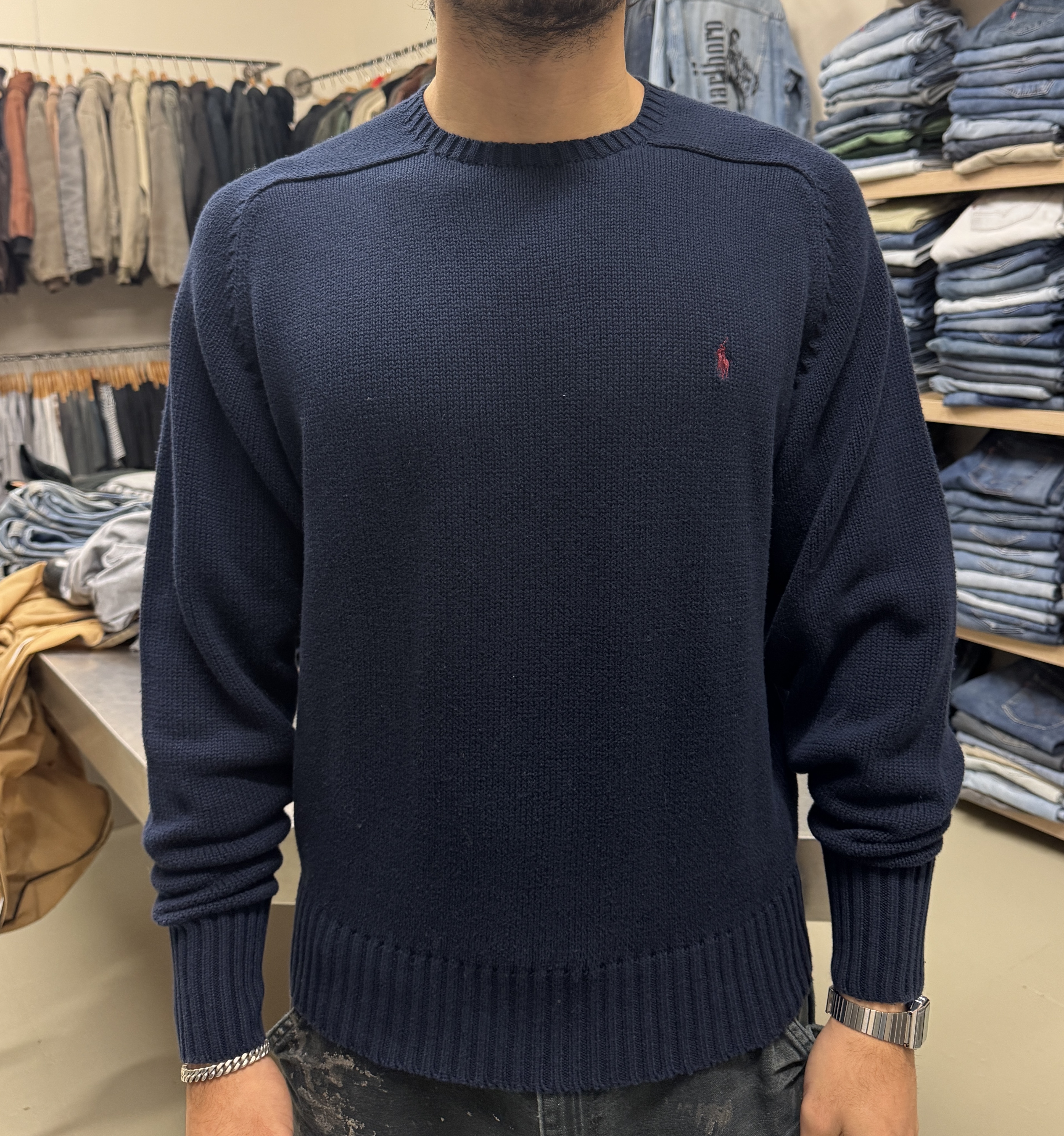 Maglione Polo Ralph Lauren blu navy taglia L