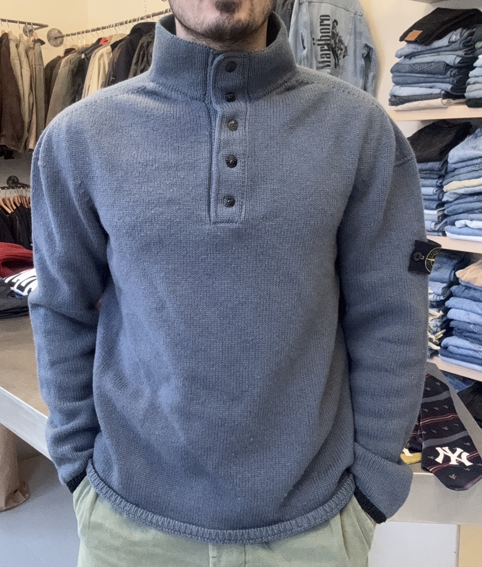 Stone Island maglione 100% lana taglia L