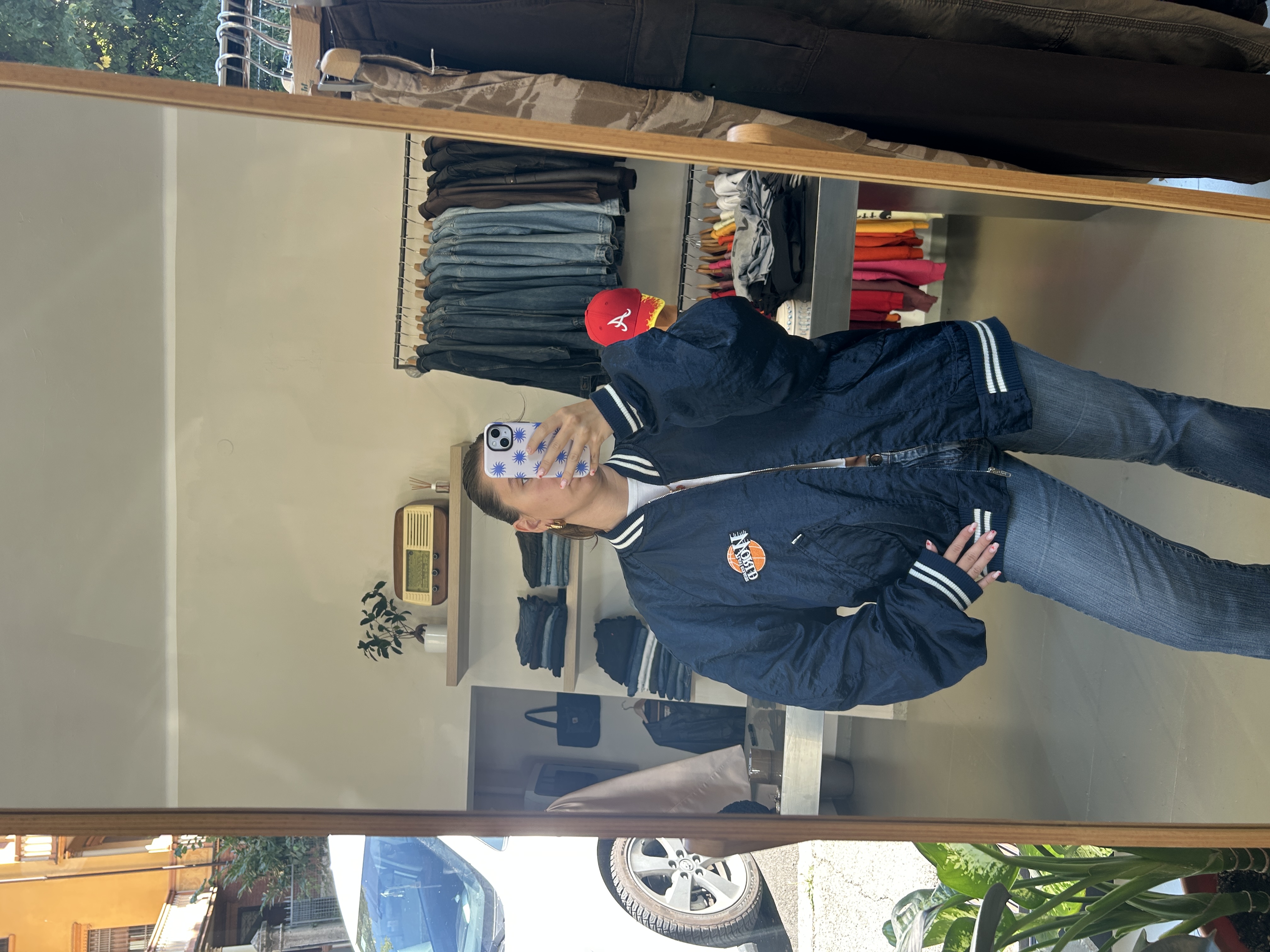 Levi's navy bomber jacket