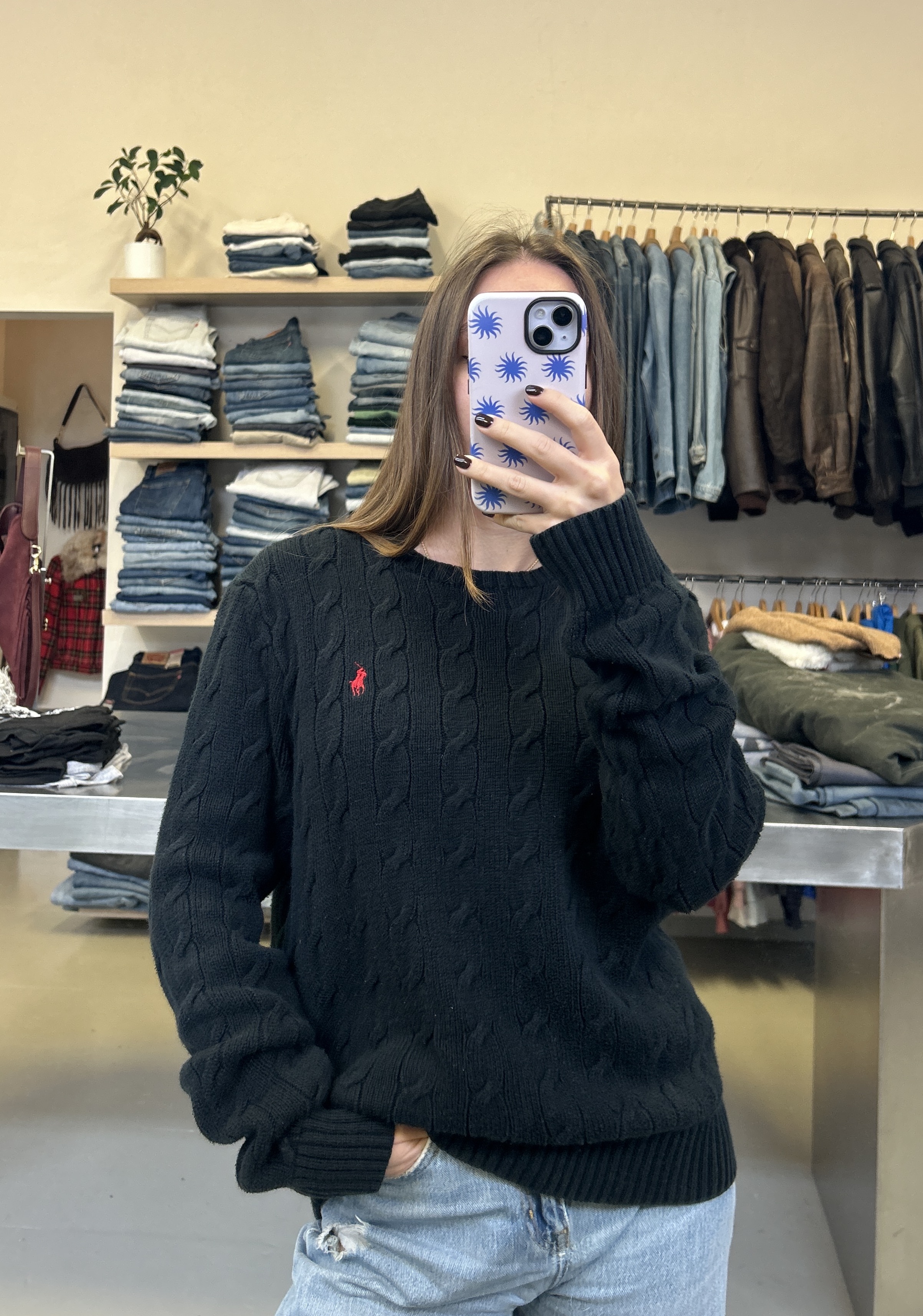 Maglione Polo Ralph Lauren nero taglia S