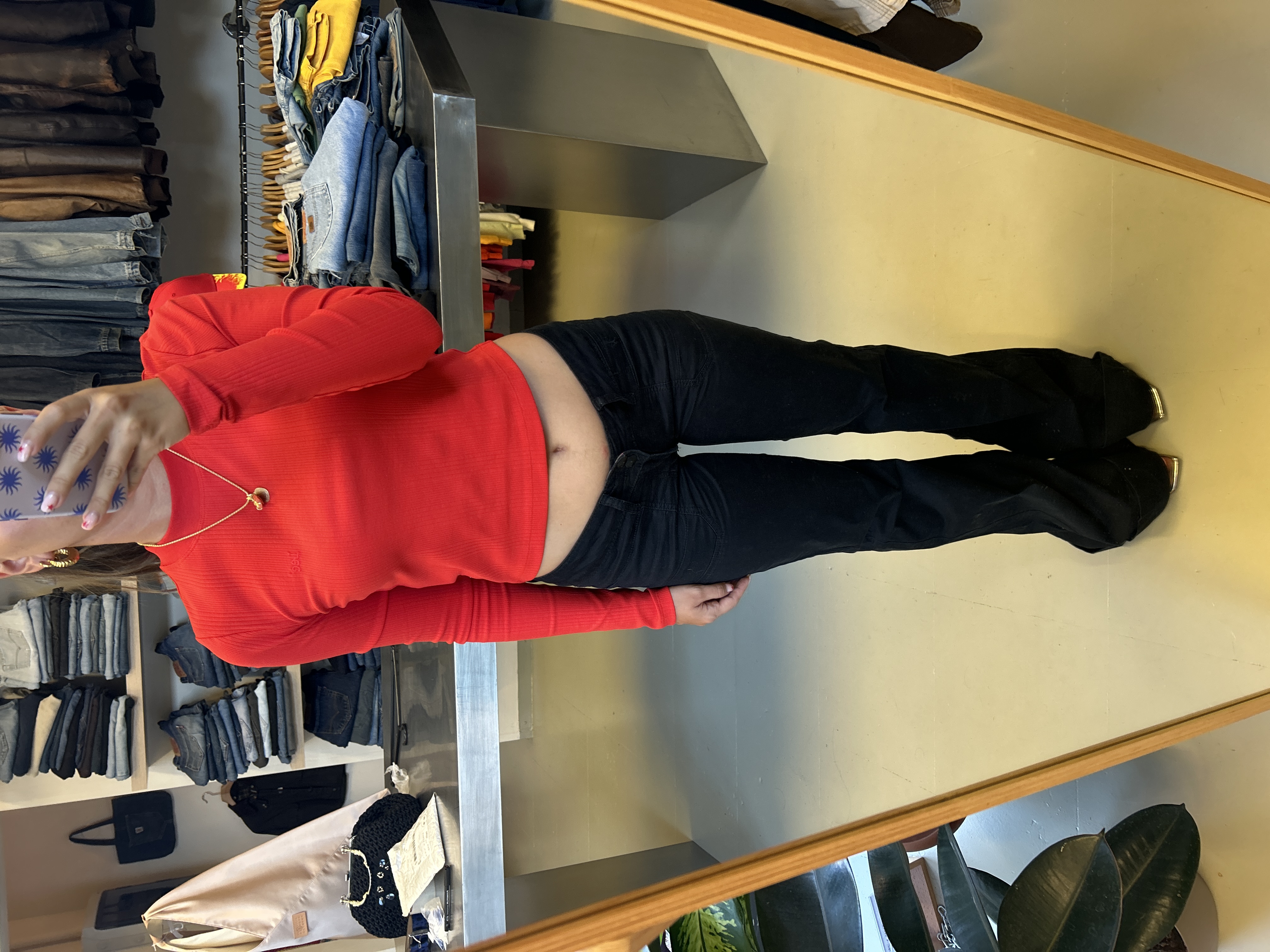 Lee Red Long-Sleeve Top 