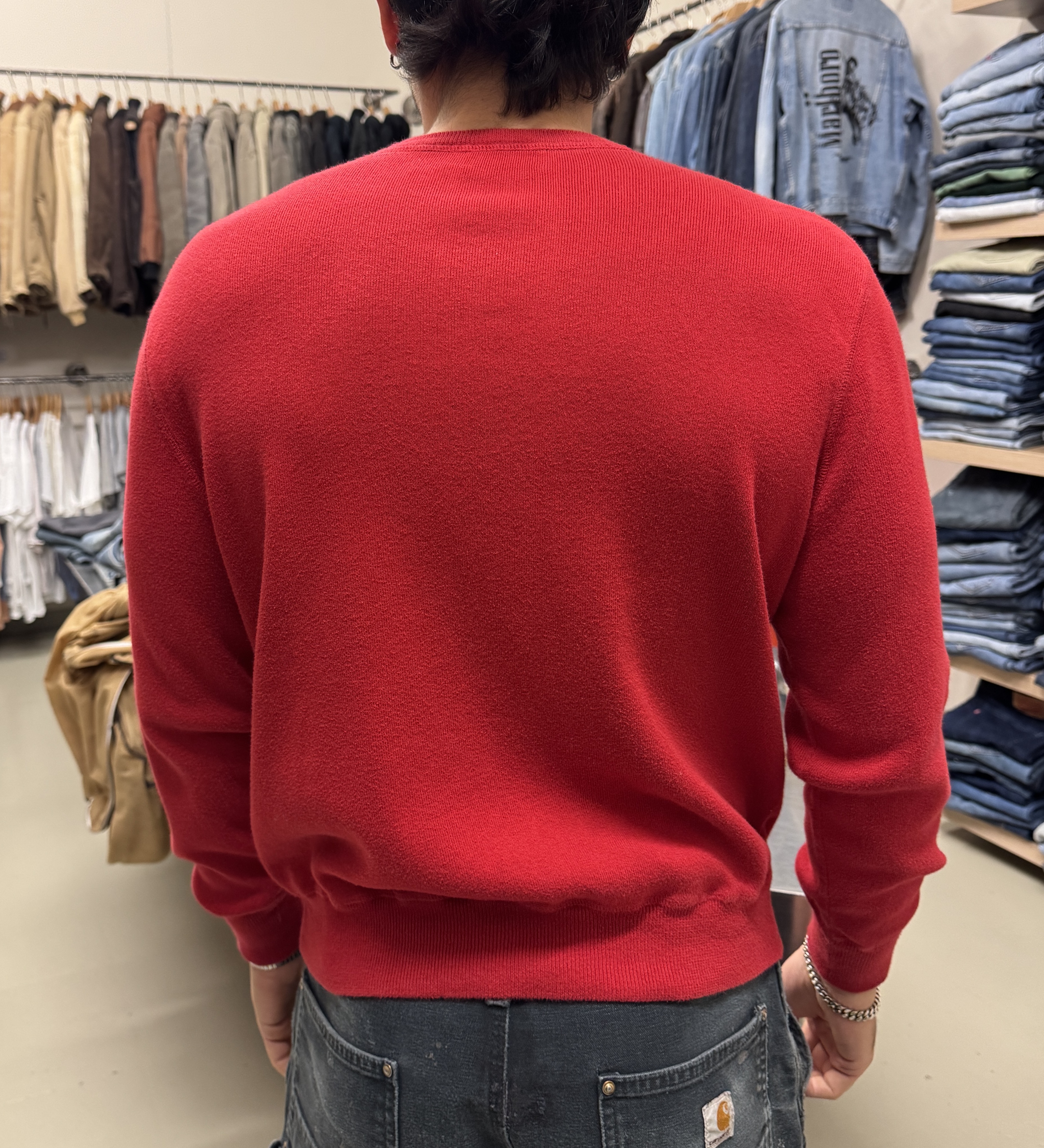 Red Crew Neck Sweater