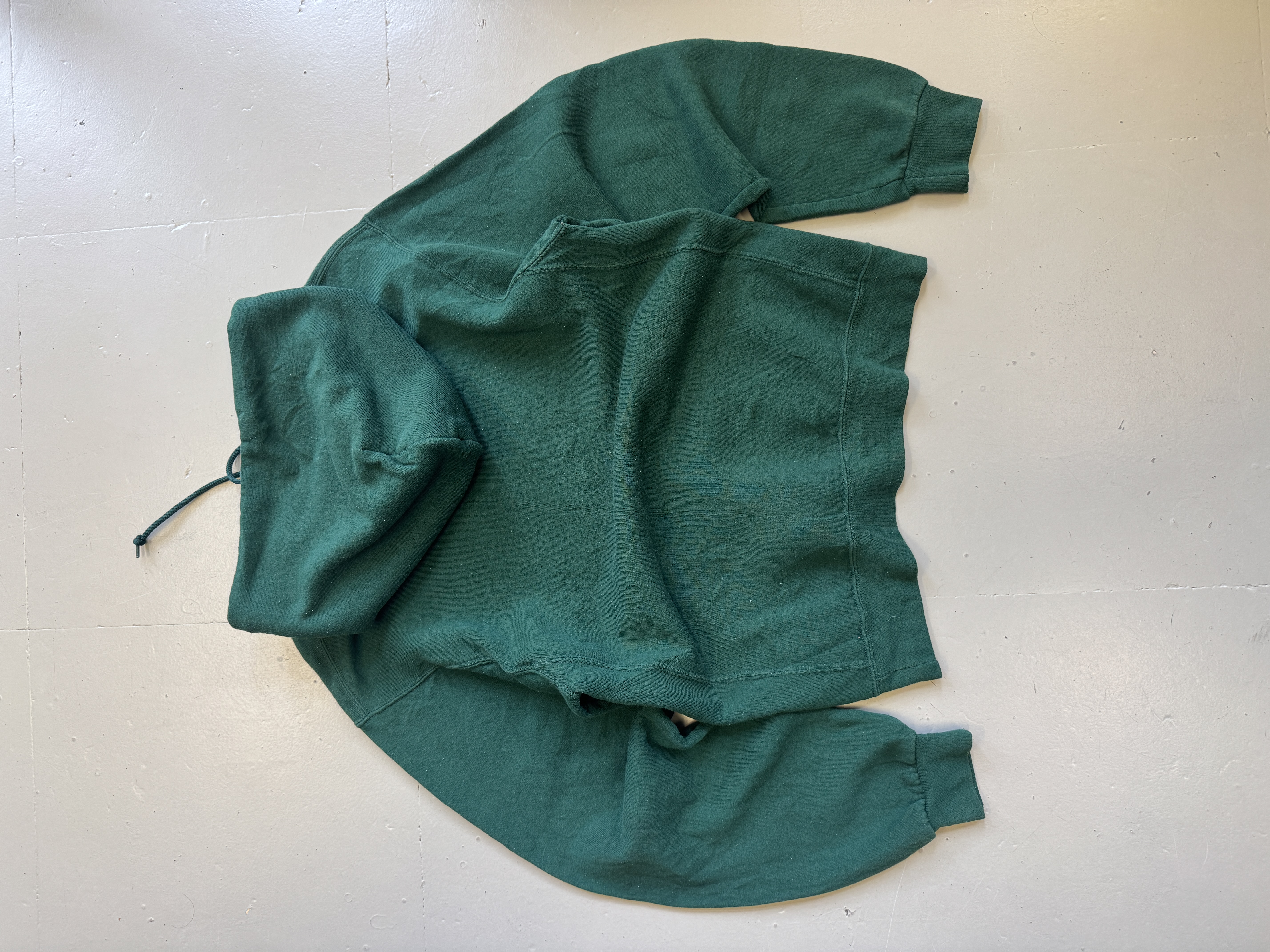 Russell green Hoodie taglia S