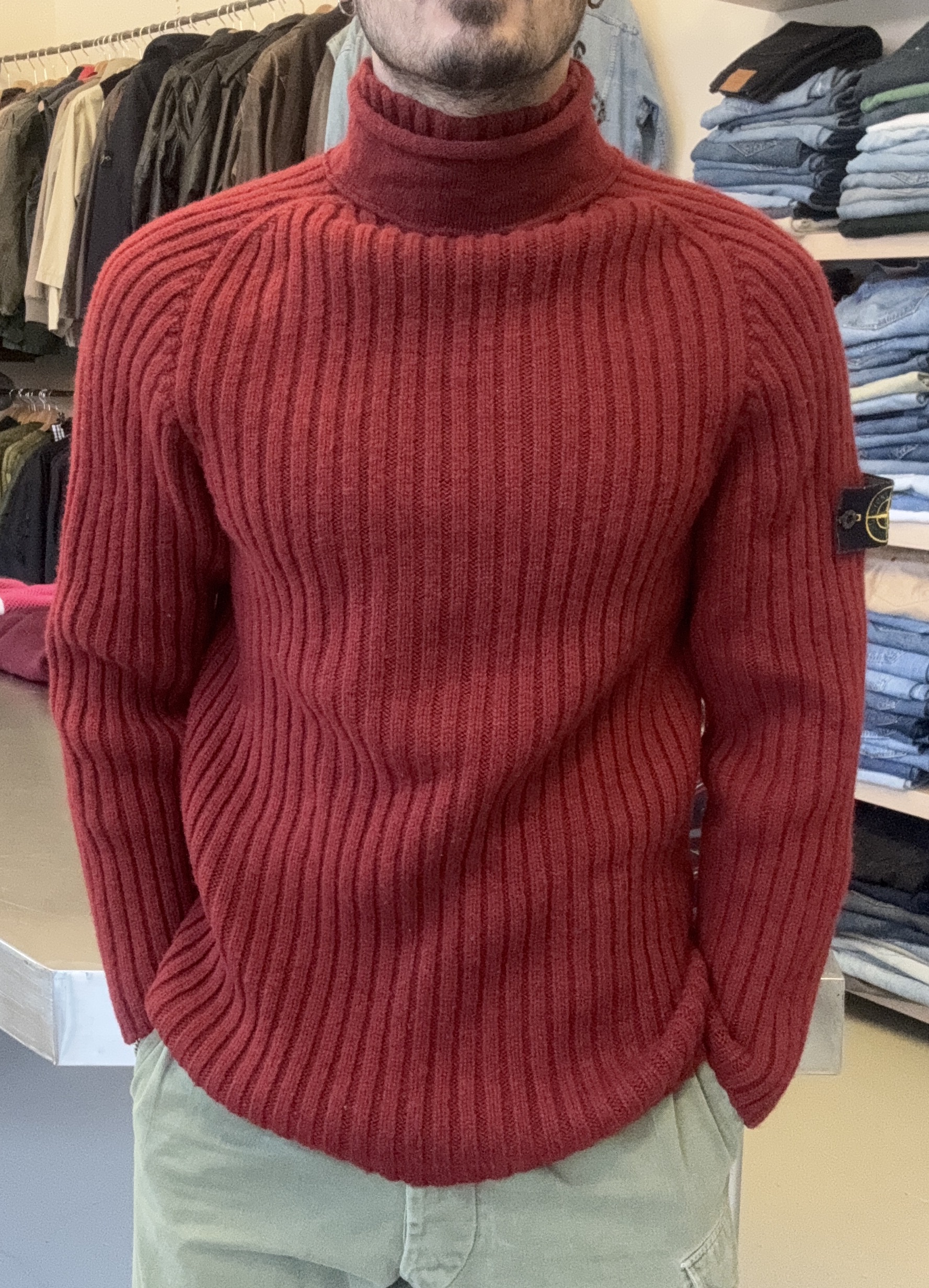 Stone Island maglione 100% lana taglia L