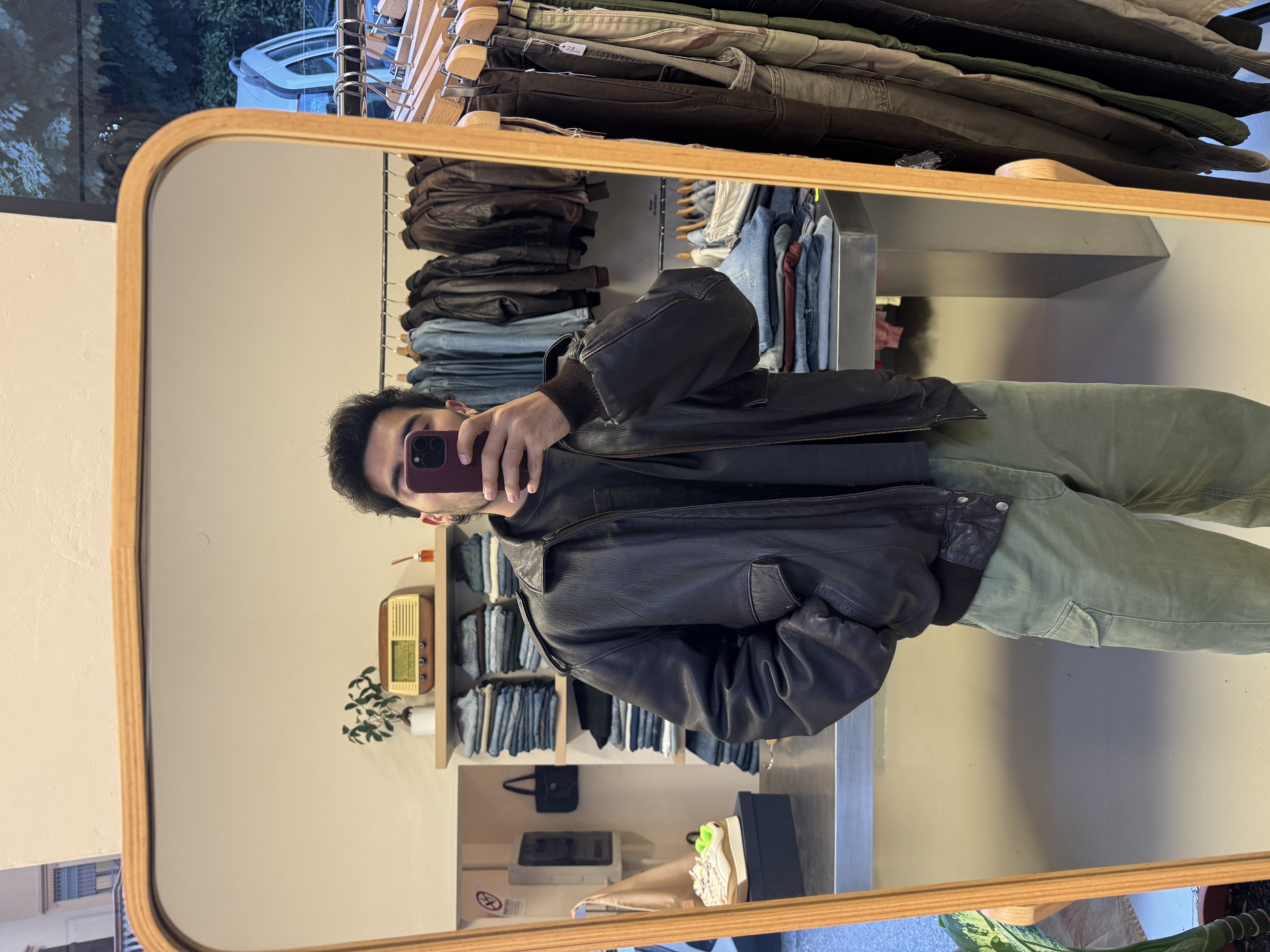 Vintage Leather Jacket taglia XL