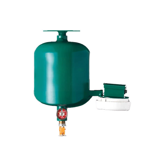 GRANADA CILINDRICA VERDE PARA HFC-236 CARGADA, 4.5KG CON DETECTOR 