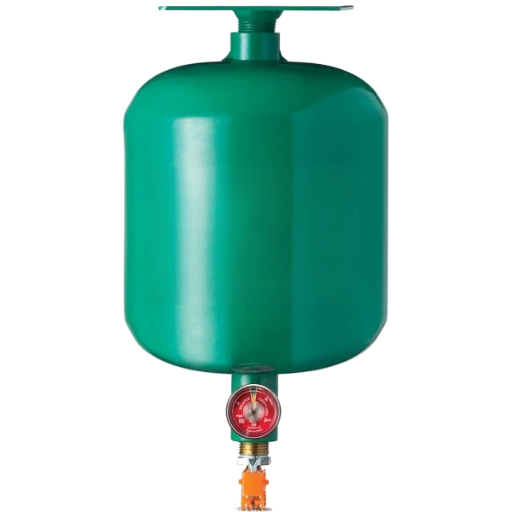 GRANADA CILINDRICA VERDE PARA HFC-236 CARGADA, 4.5KG SIN DETECTOR 