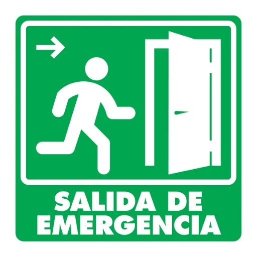 SEÑAL MODELO 005 SALIDA DE EMERGENCIA DERECHA