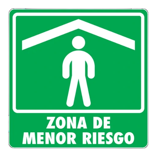 SEÑAL MODELO 007 ZONA DE MENOR RIESGO