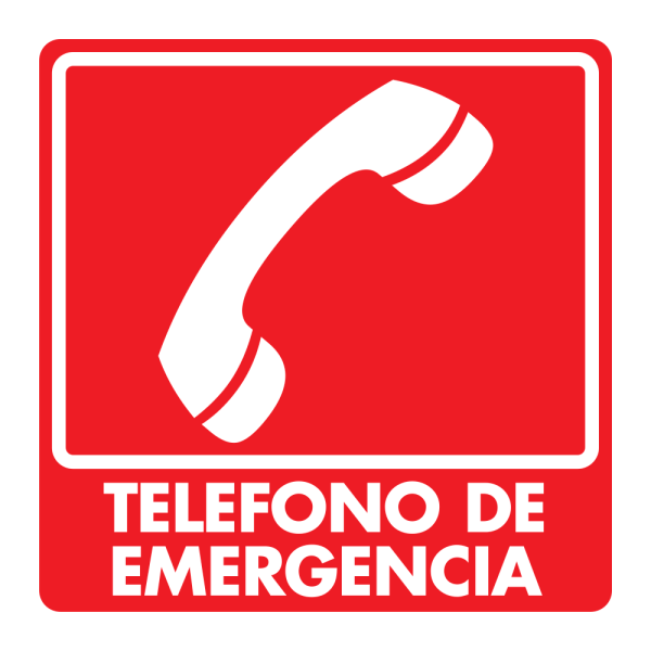 SEÑAL MODELO 044 TELÉFONO DE EMERGENCIA