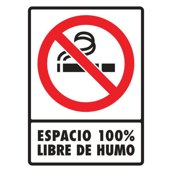 SEÑAL MODELO 046 100% LIBRE DE HUMO