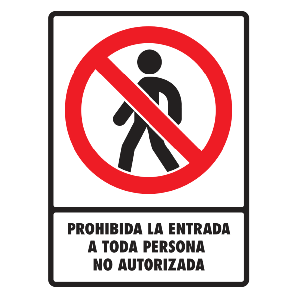 SEÑAL MODELO 060 PROHIBIDA LA ENTRADA