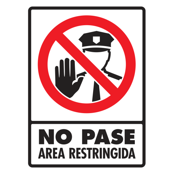 SEÑAL MODELO 061 ÁREA RESTRINGIDA