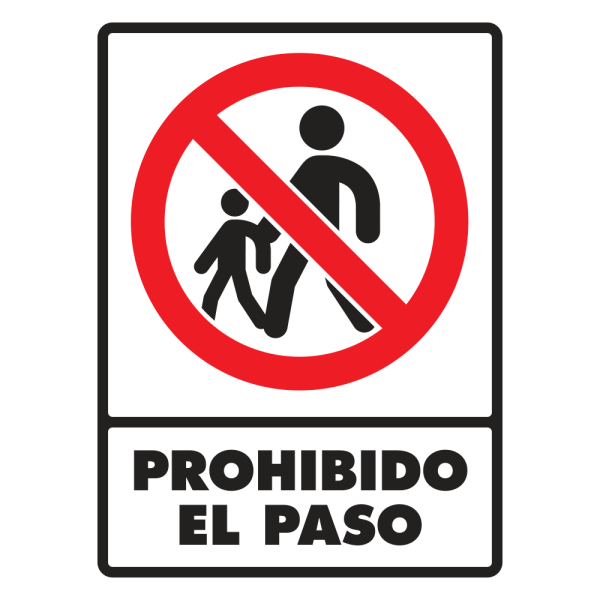 SEÑAL MODELO 062 PROHIBIDO EL PASO