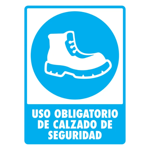 SEÑAL MODELO 103 USO DE CALZADO DE SEGURIDAD
