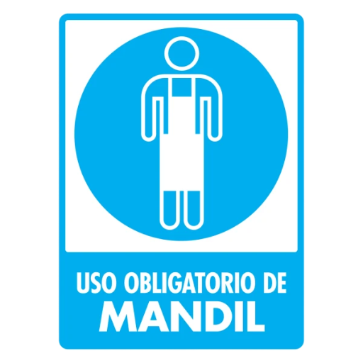 SEÑAL MODELO 105 USO DE MANDIL