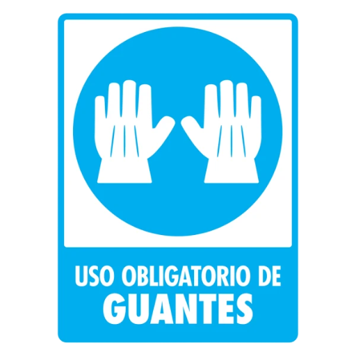 SEÑAL MODELO 109 USO DE GUANTES
