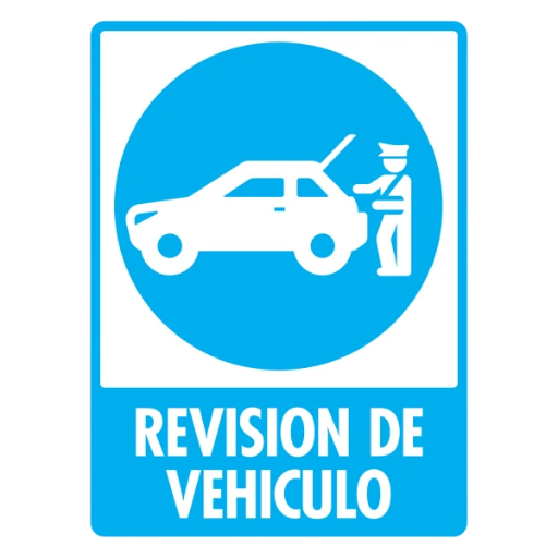 SEÑAL MODELO 119 REVISIÓN DE VEHÍCULO