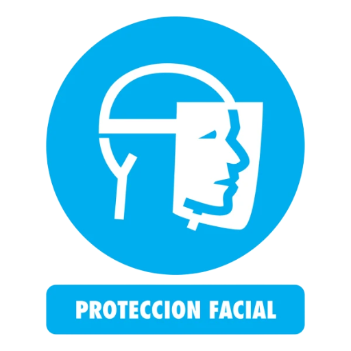 ETIQUETA E01 PROTECCIÓN FACIAL 