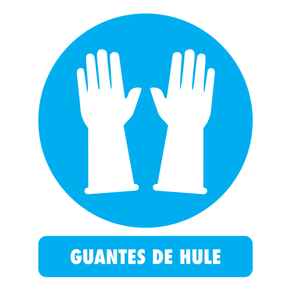ETIQUETA E16 GUANTES DE HULE