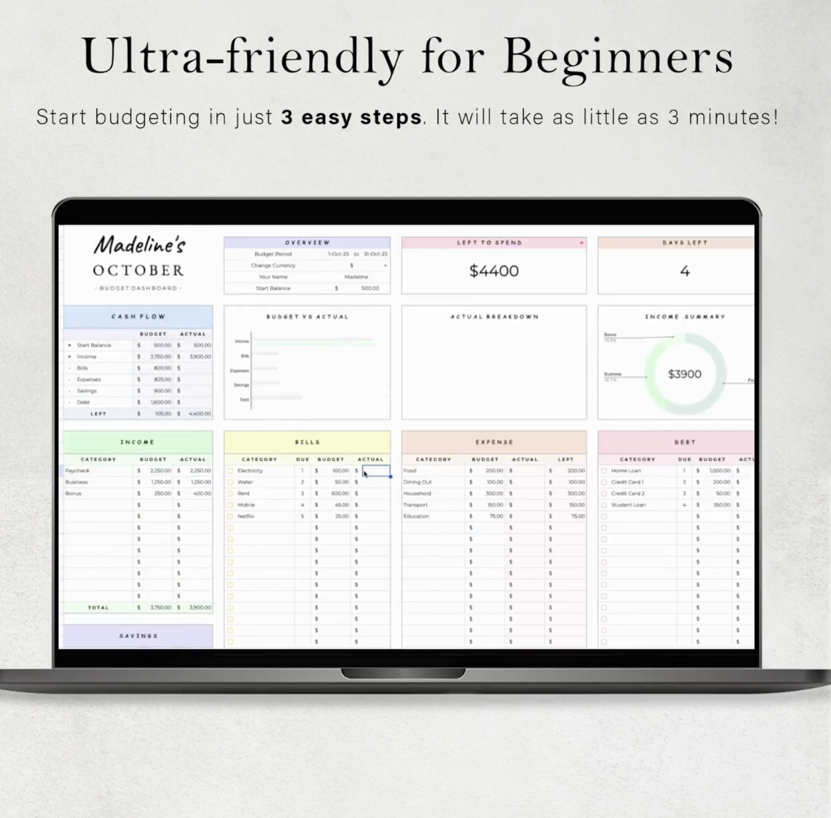 Simple Budget Template
