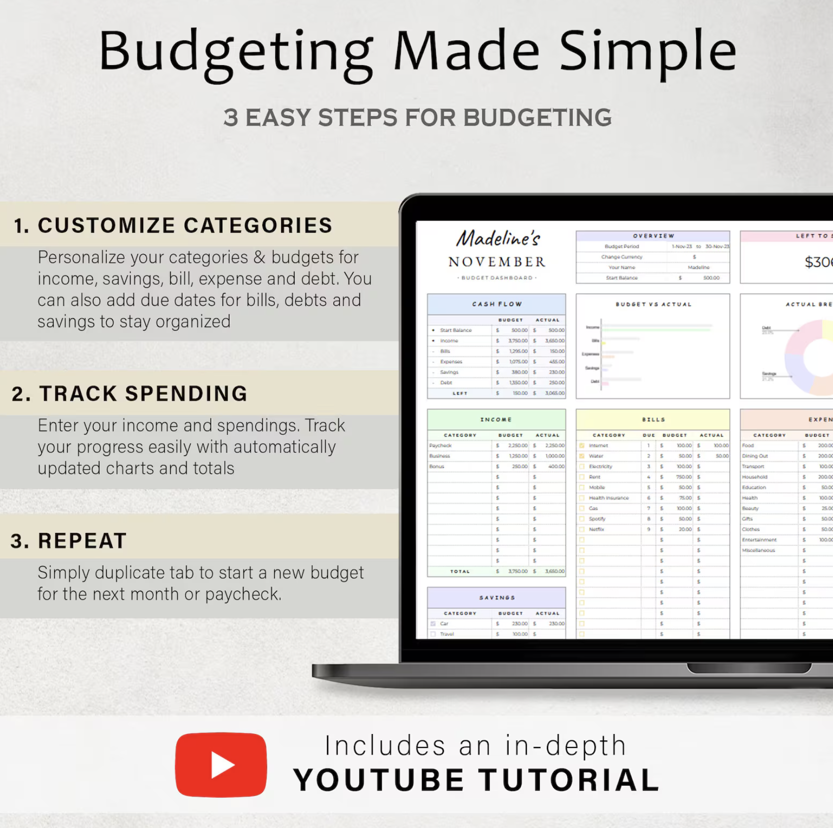 Simple Budget Template
